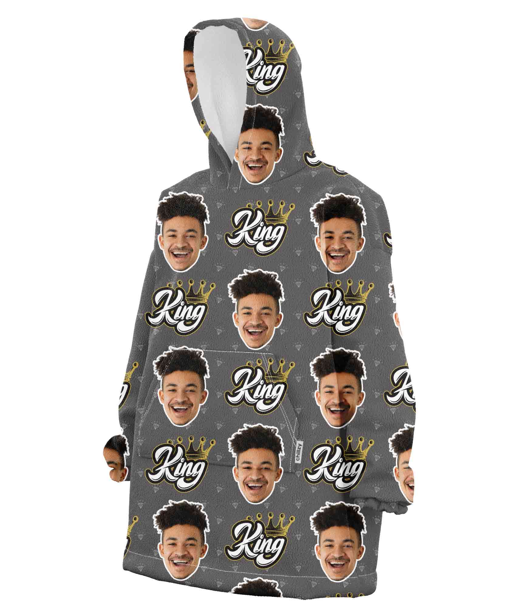 The King Chillzy Hoodie Blanket