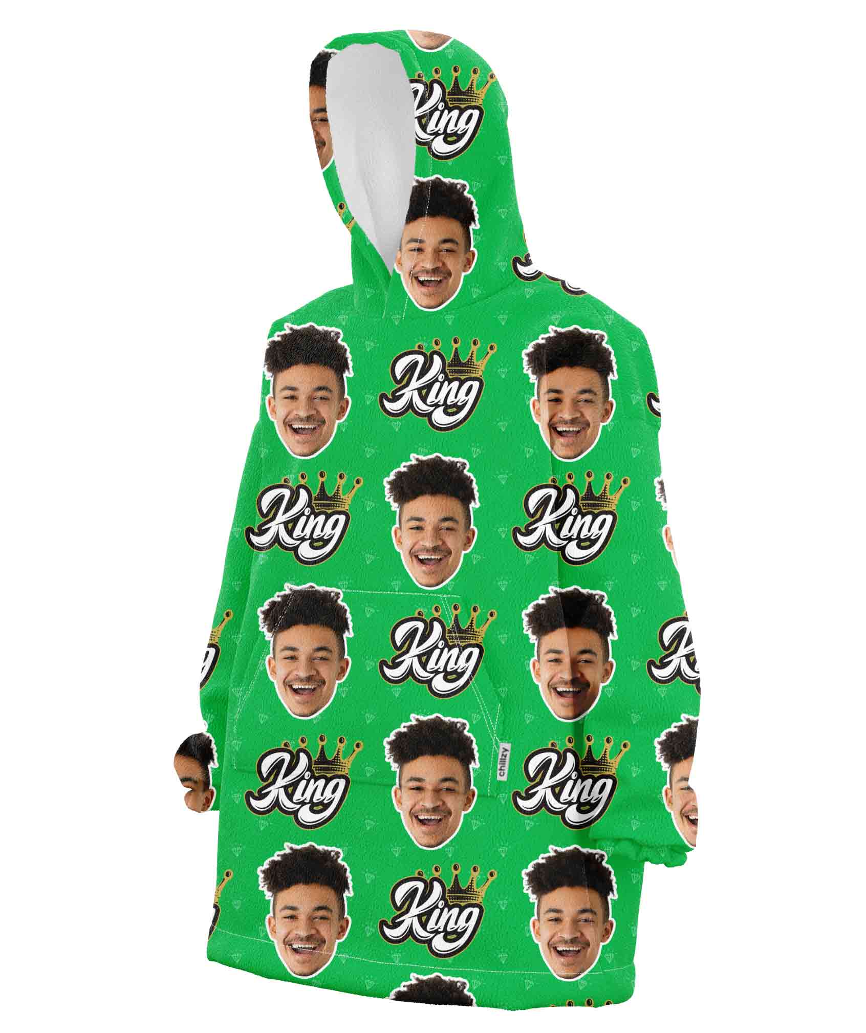 The King Chillzy Hoodie Blanket