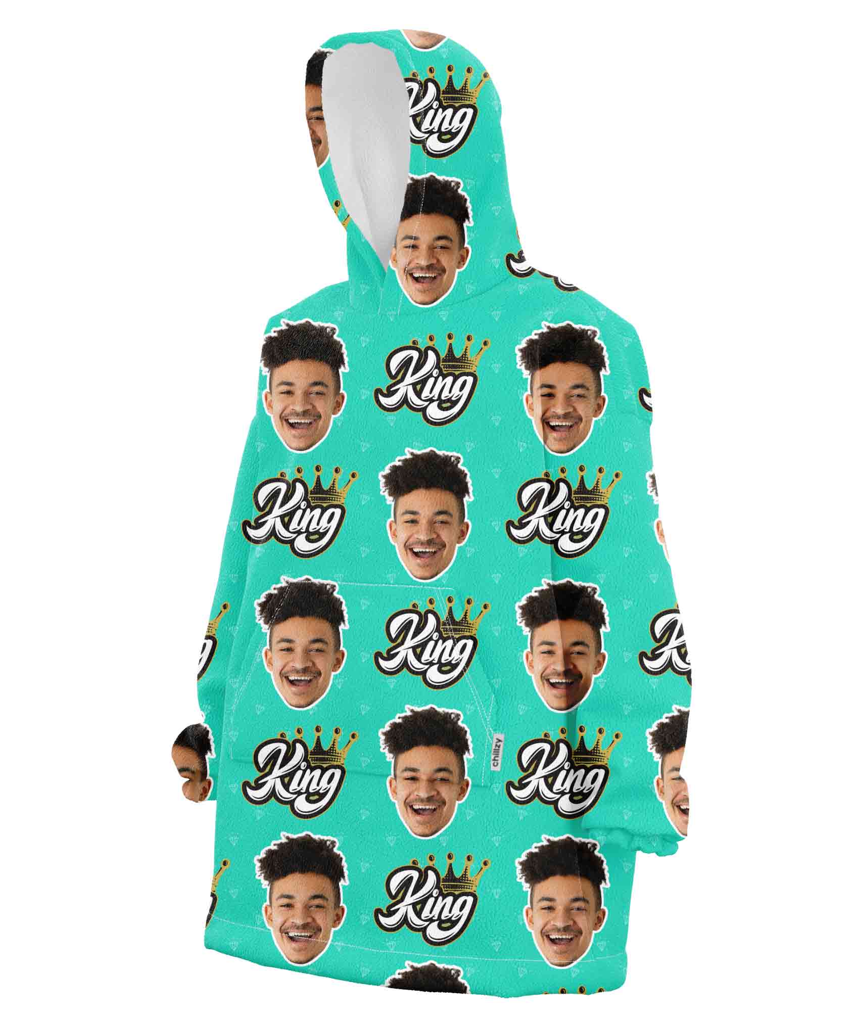The King Chillzy Hoodie Blanket