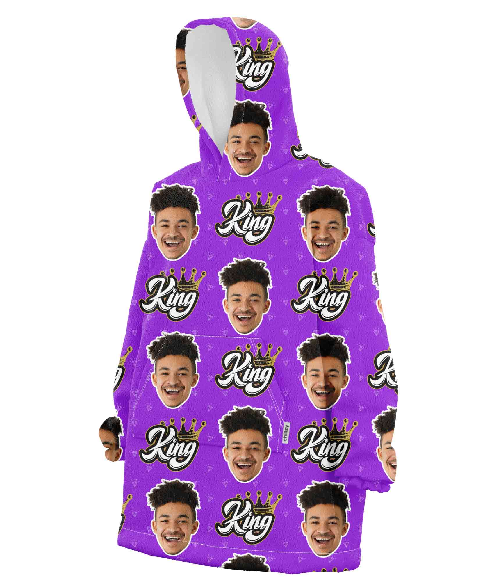 The King Chillzy Hoodie Blanket