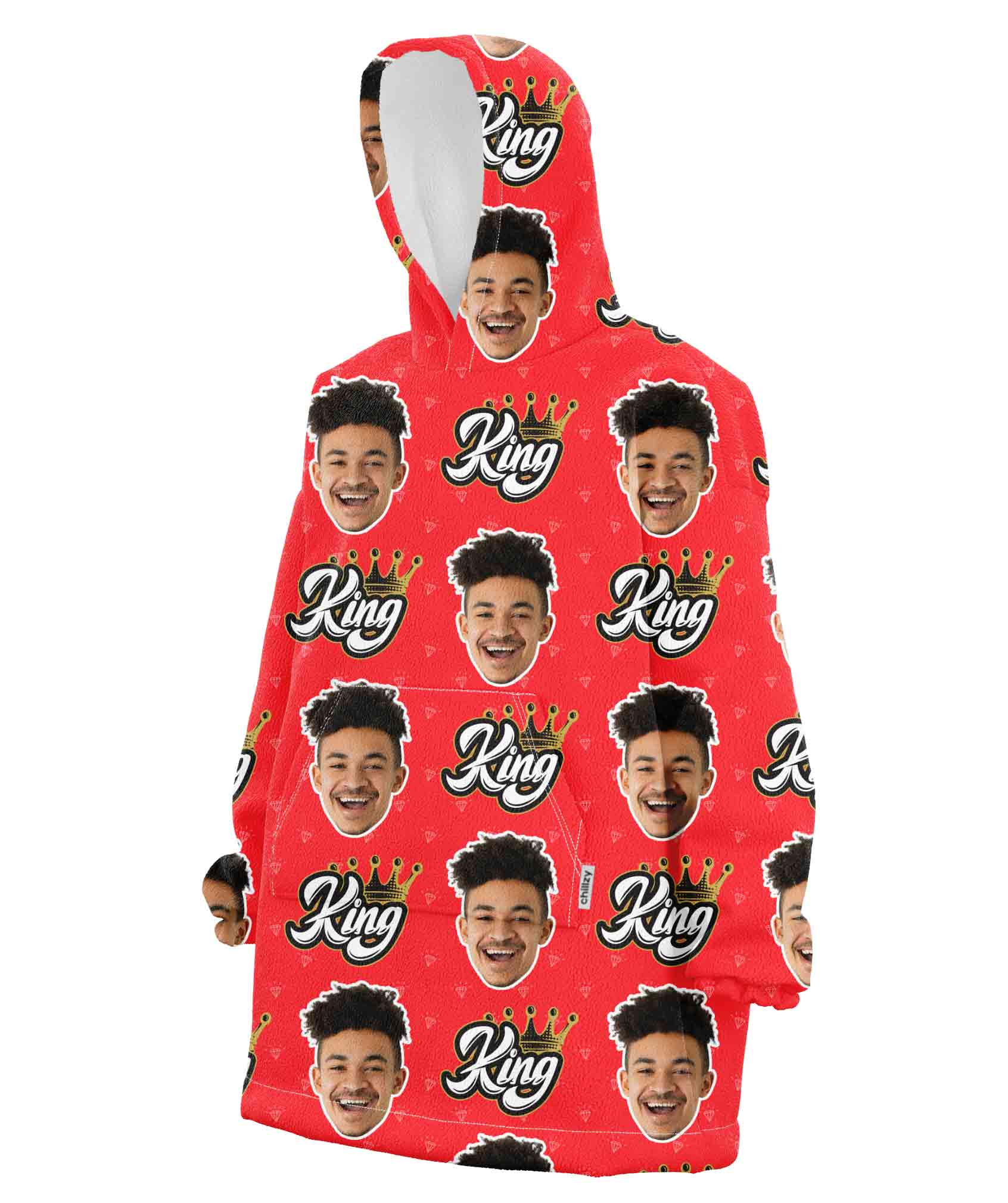 The King Chillzy Hoodie Blanket