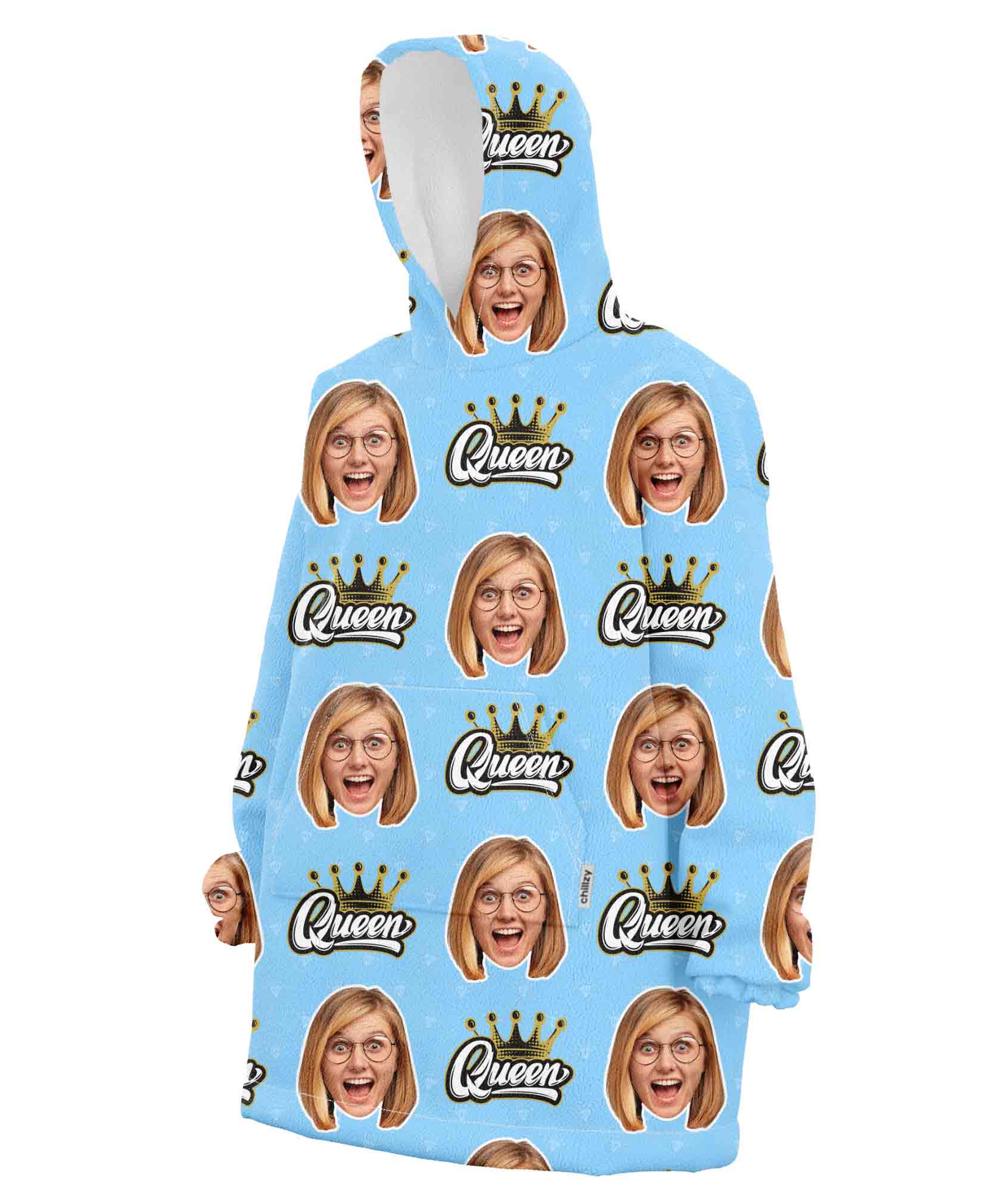 The Queen Chillzy Hoodie Blanket