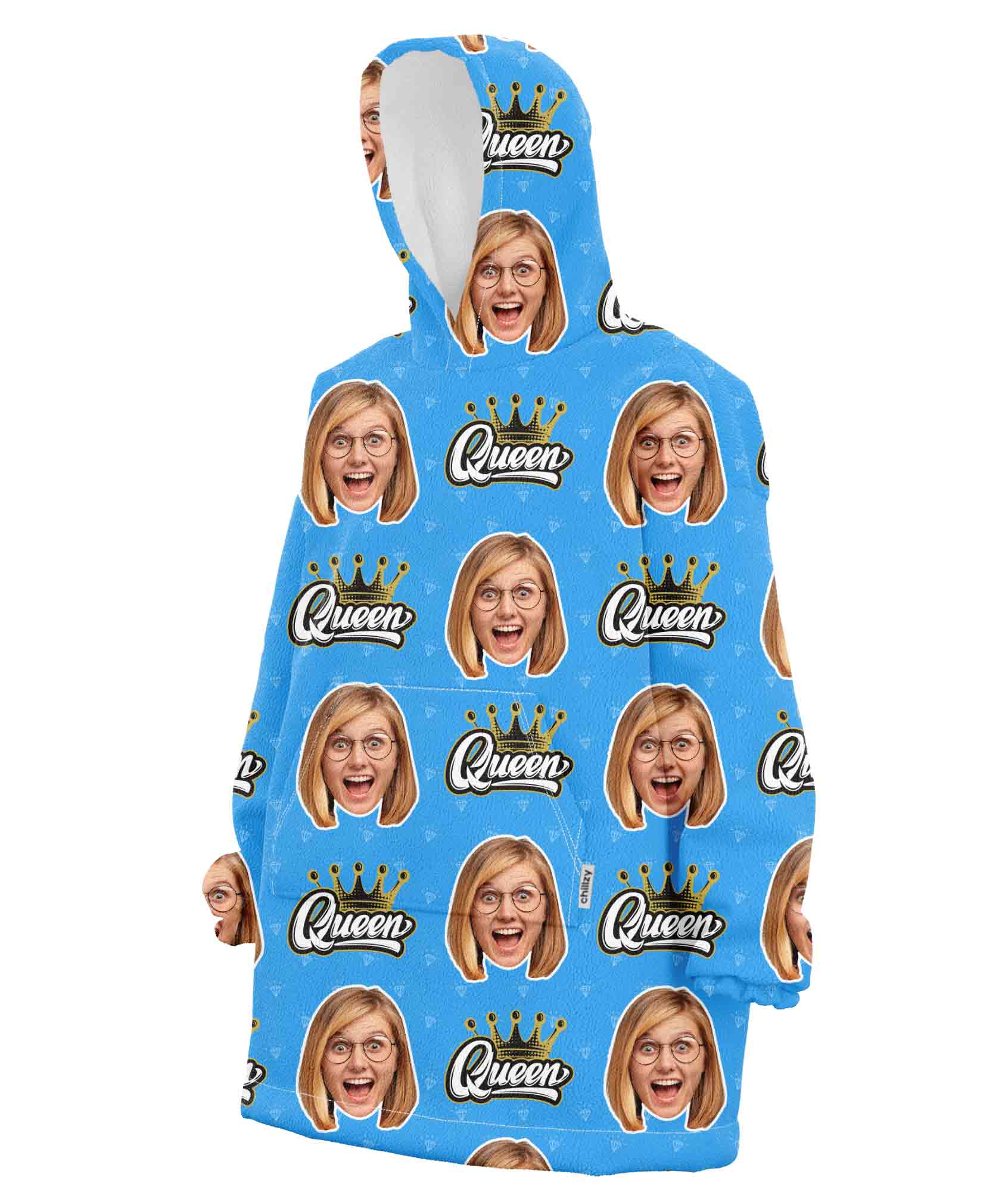 The Queen Chillzy Hoodie Blanket