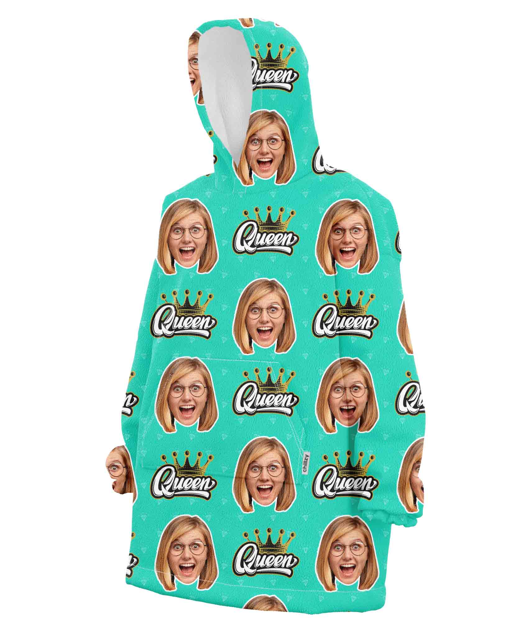 The Queen Chillzy Hoodie Blanket