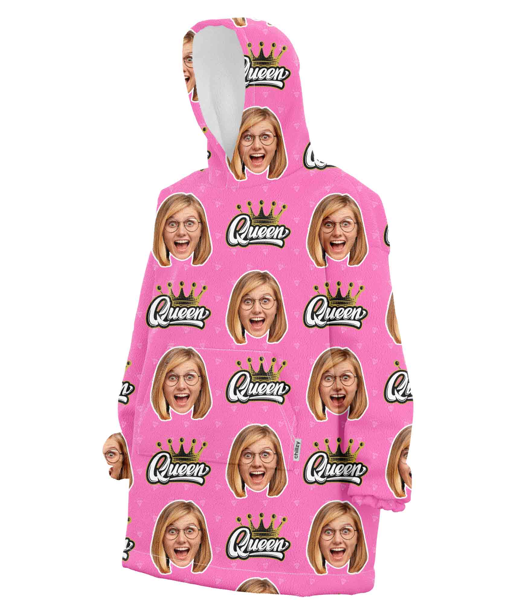 The Queen Chillzy Hoodie Blanket