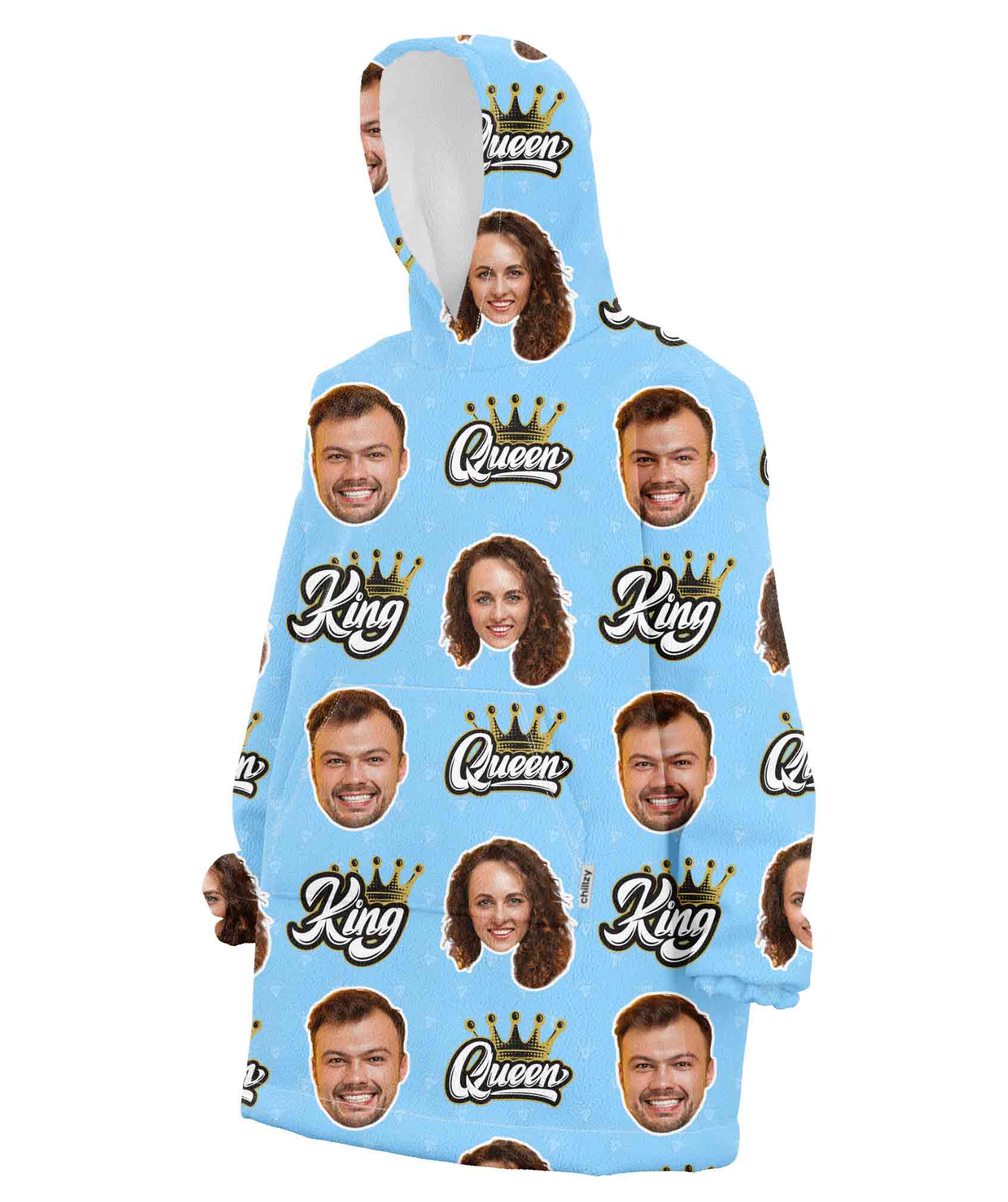 King & Queen Chillzy Hoodie Blanket