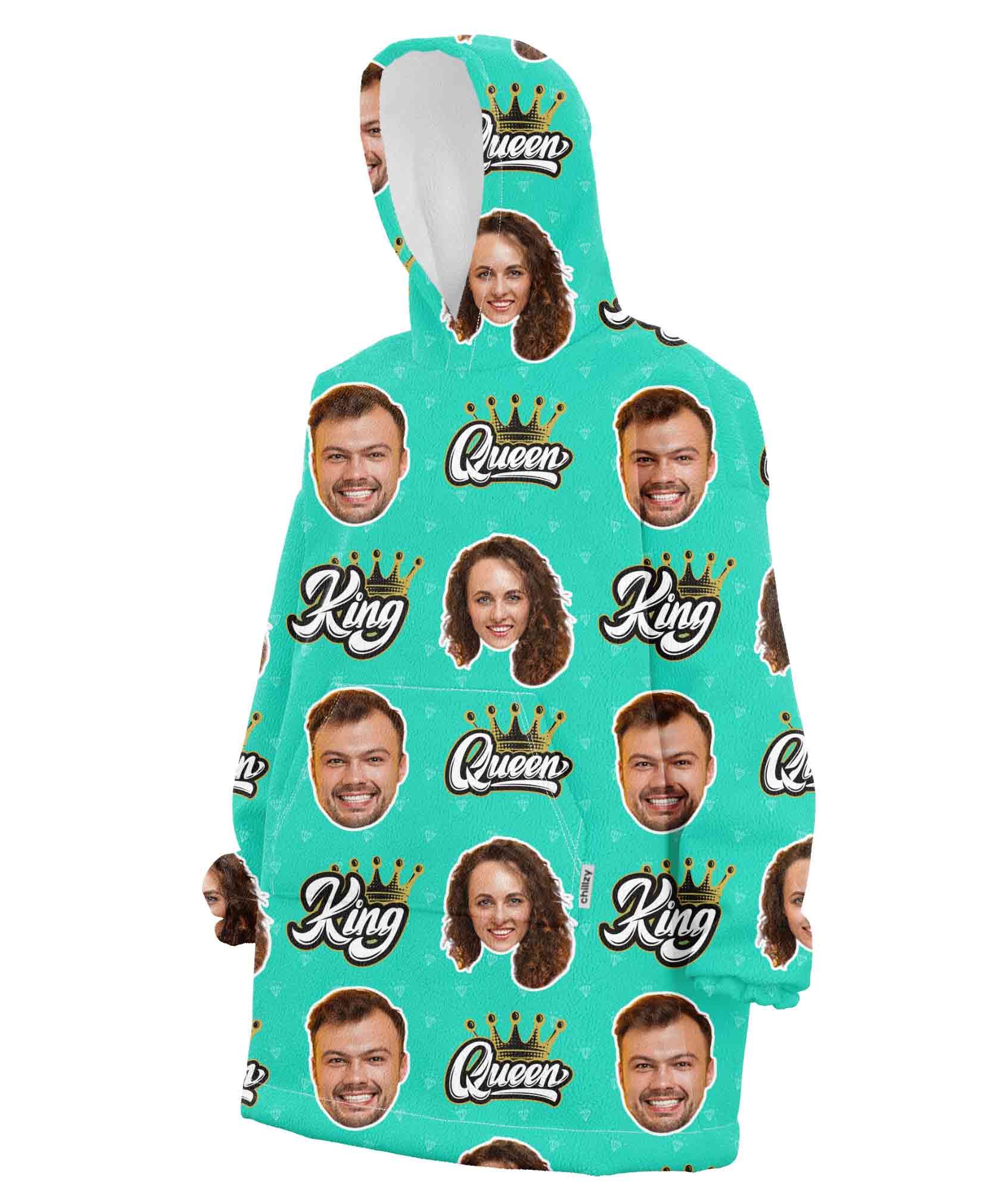 King & Queen Chillzy Hoodie Blanket