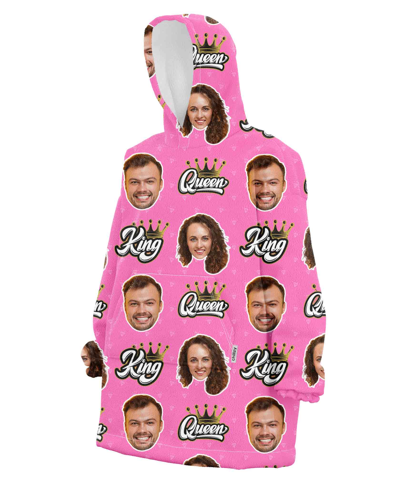 King & Queen Chillzy Hoodie Blanket