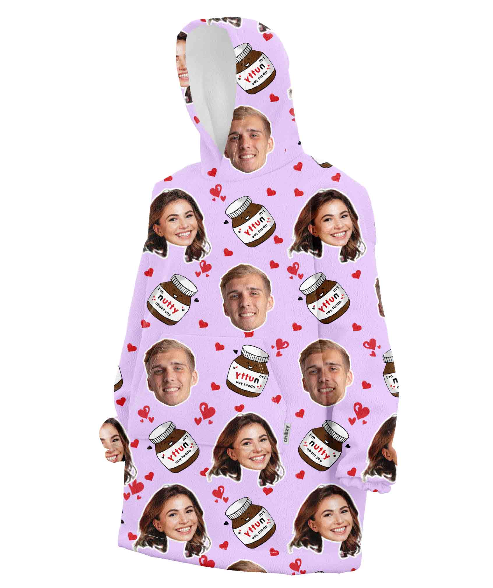 Nutty about You Chillzy Hoodie Blanket