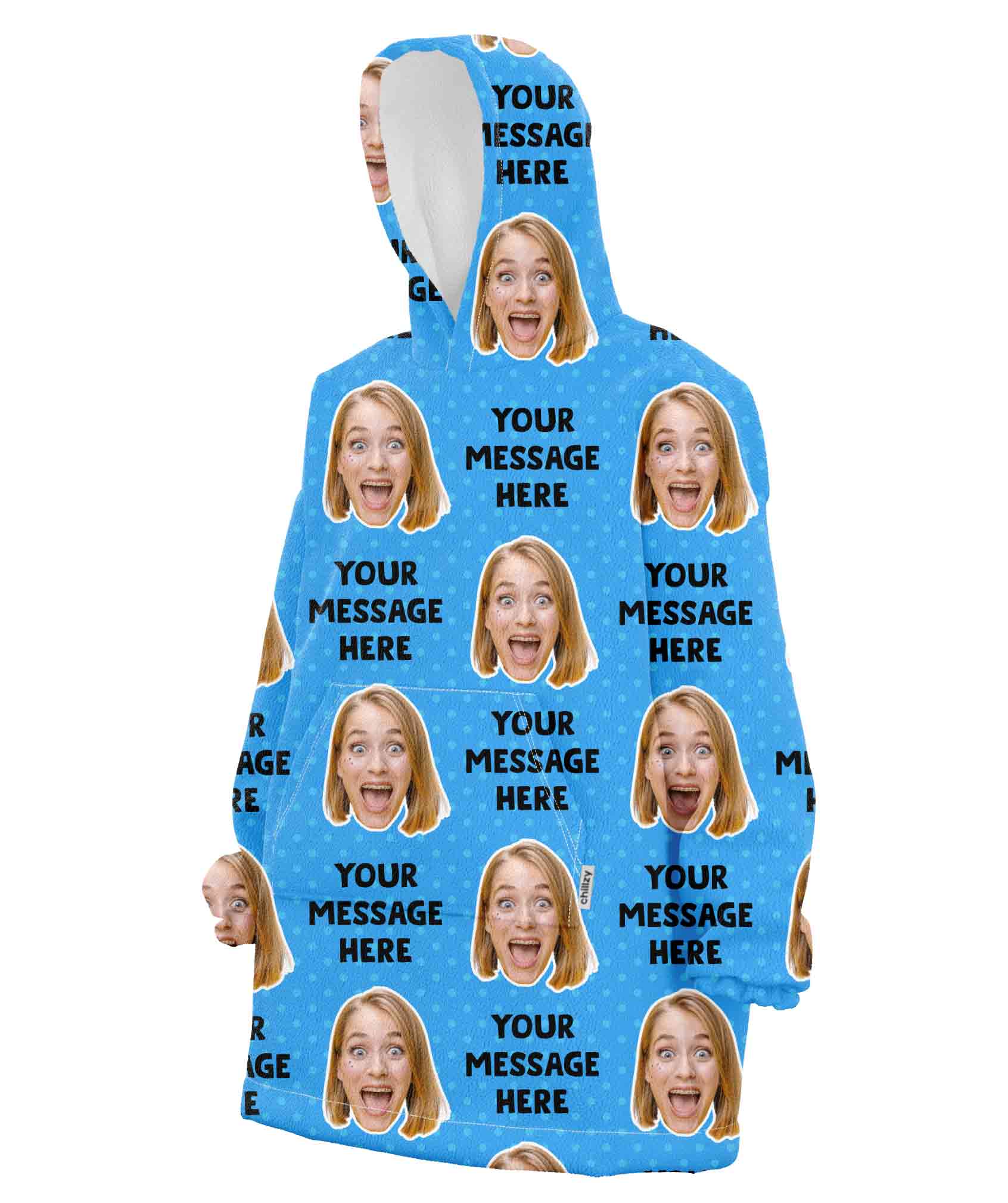 Your Message Chillzy Hoodie Blanket