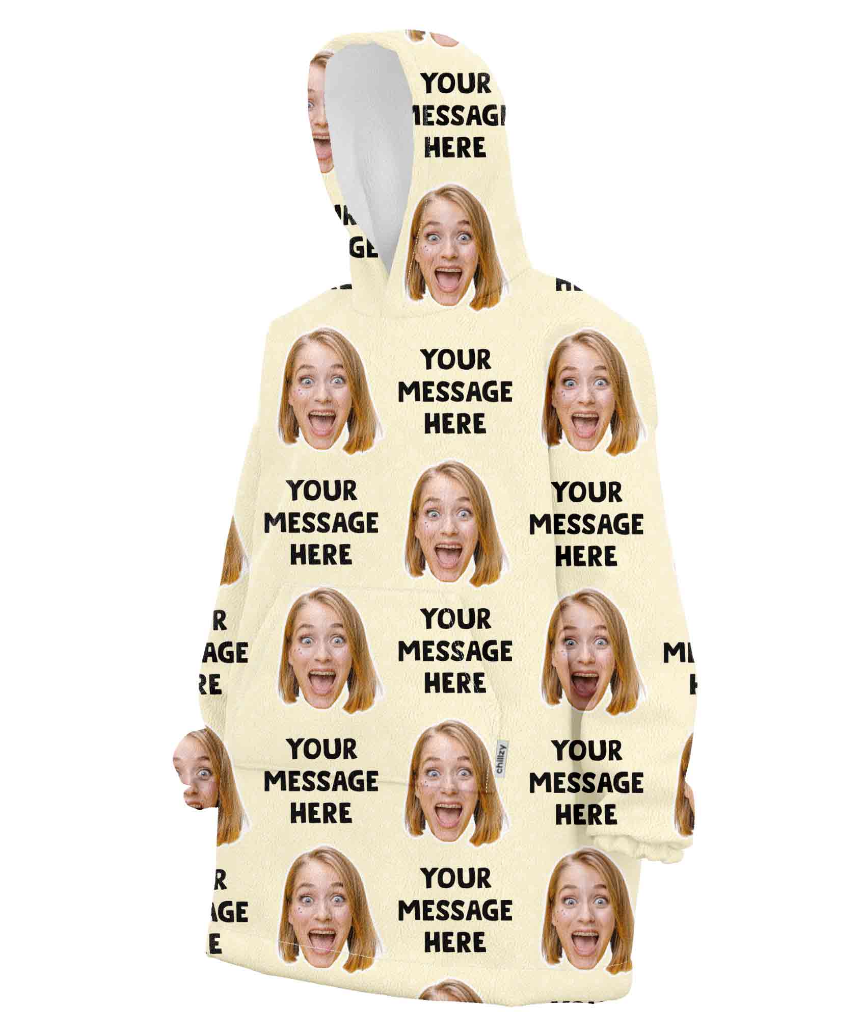 Your Message Chillzy Hoodie Blanket