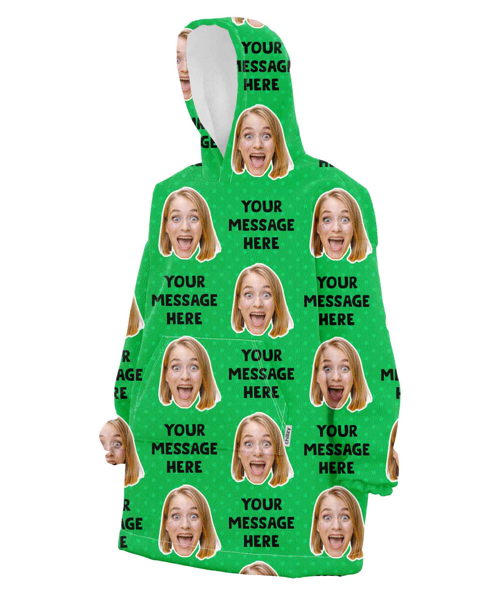 Your Message Chillzy Hoodie Blanket