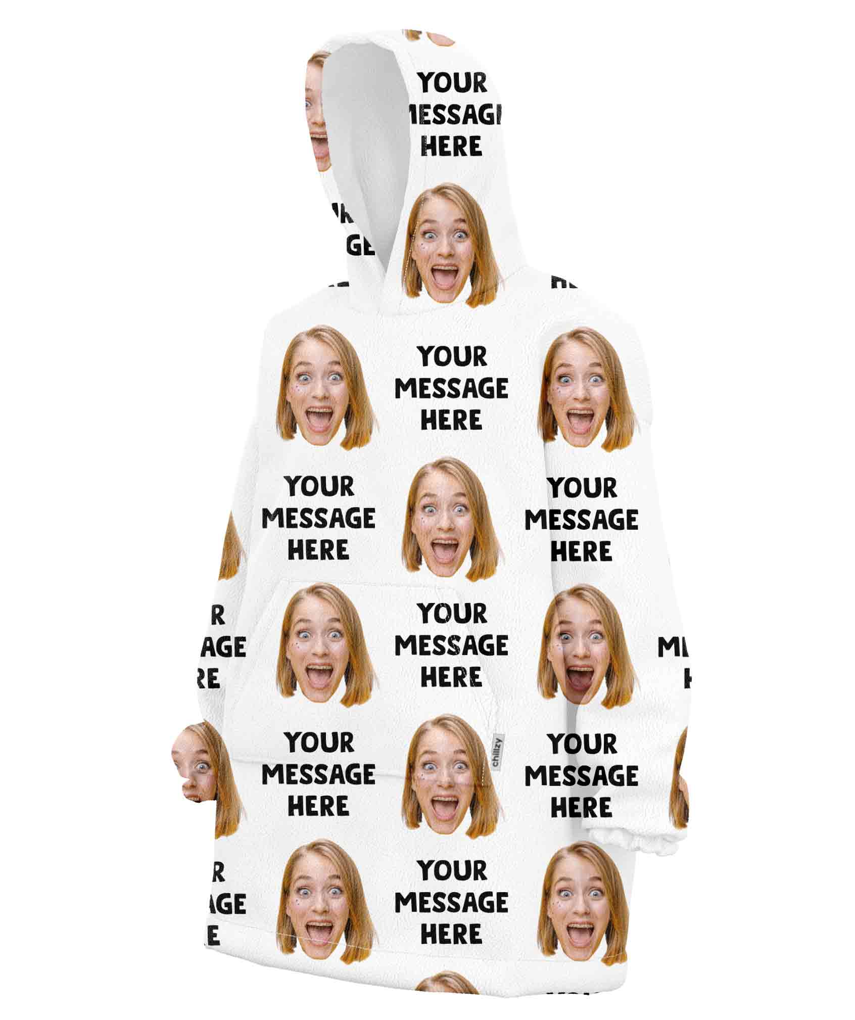 Your Message Chillzy Hoodie Blanket