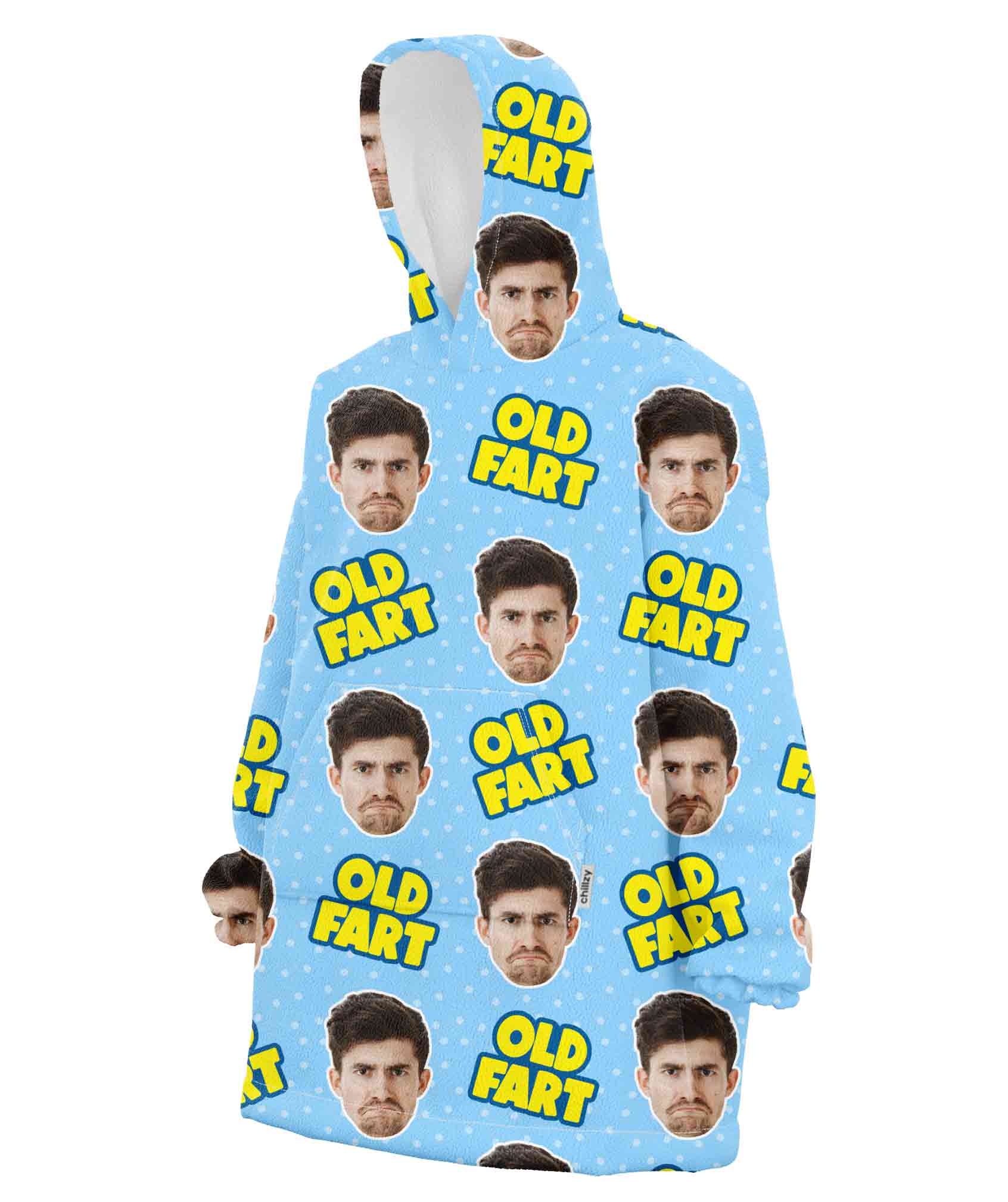Old Fart Chillzy Hoodie Blanket
