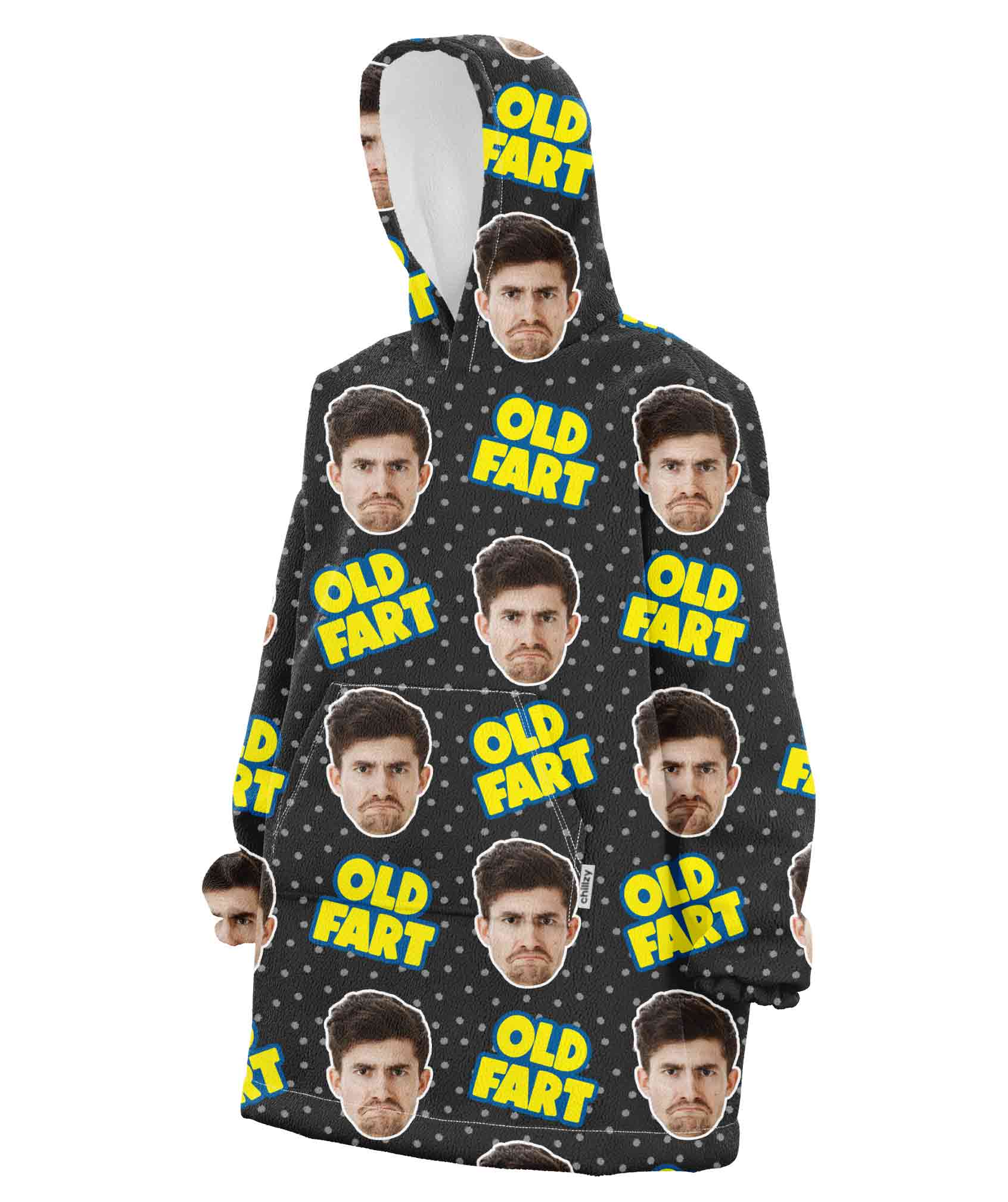 Old Fart Chillzy Hoodie Blanket