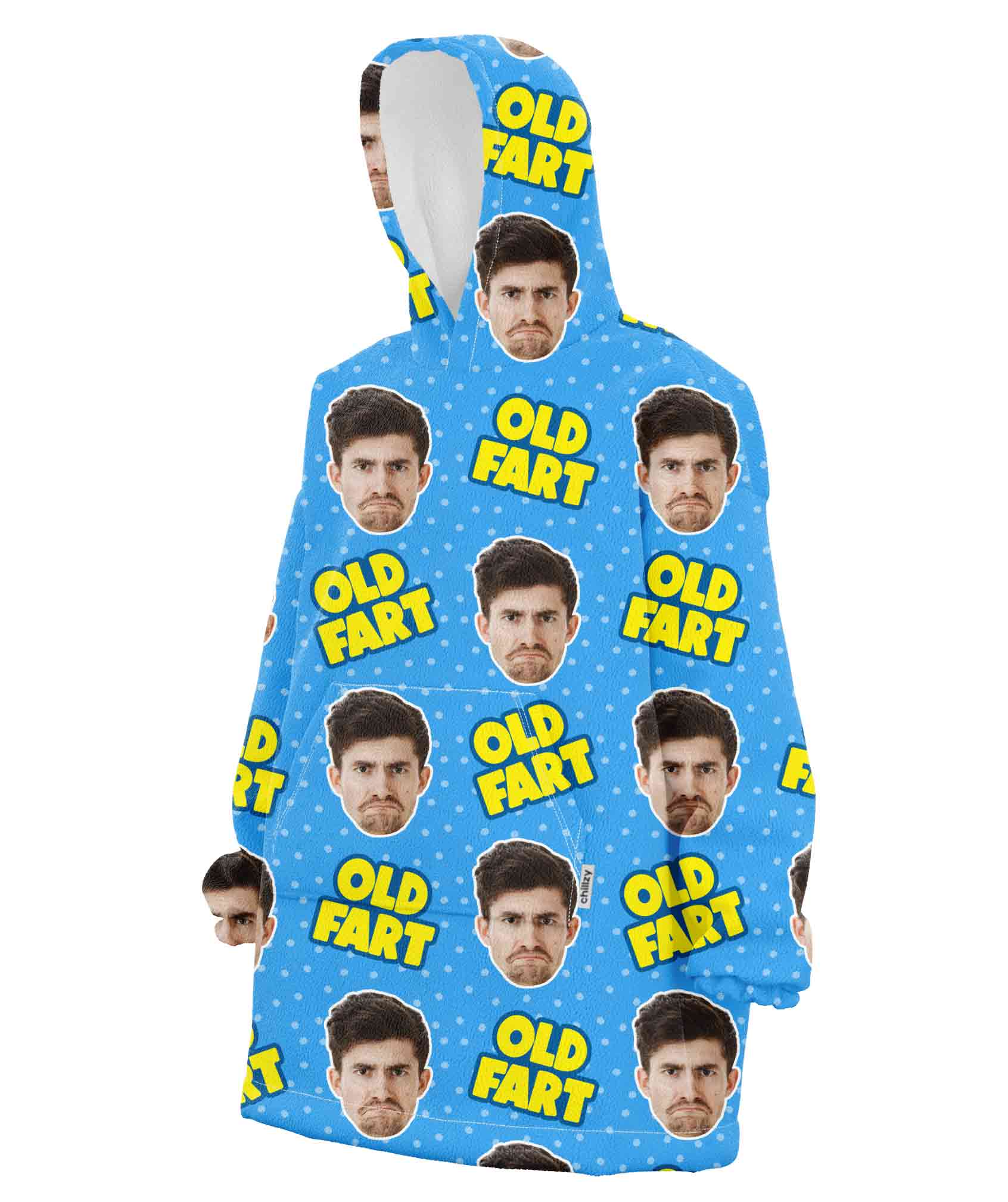 Old Fart Chillzy Hoodie Blanket