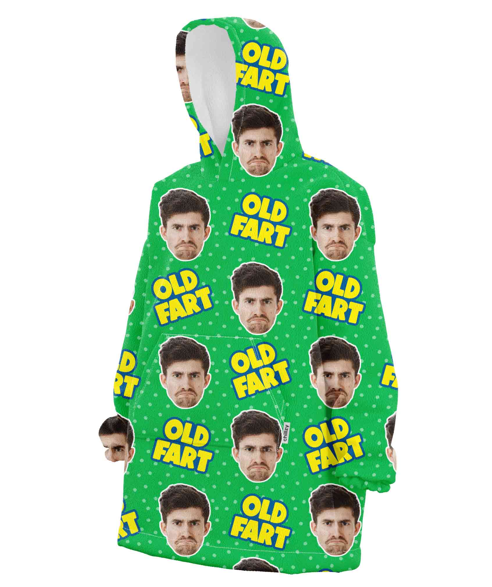 Old Fart Chillzy Hoodie Blanket