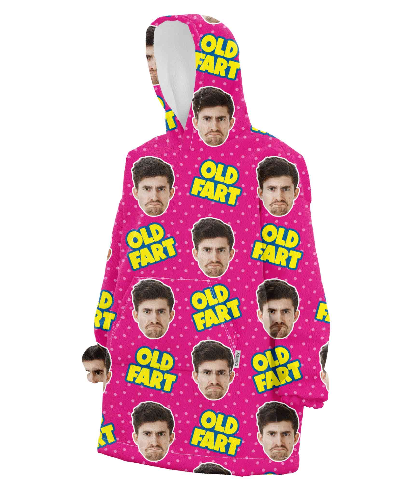 Old Fart Chillzy Hoodie Blanket