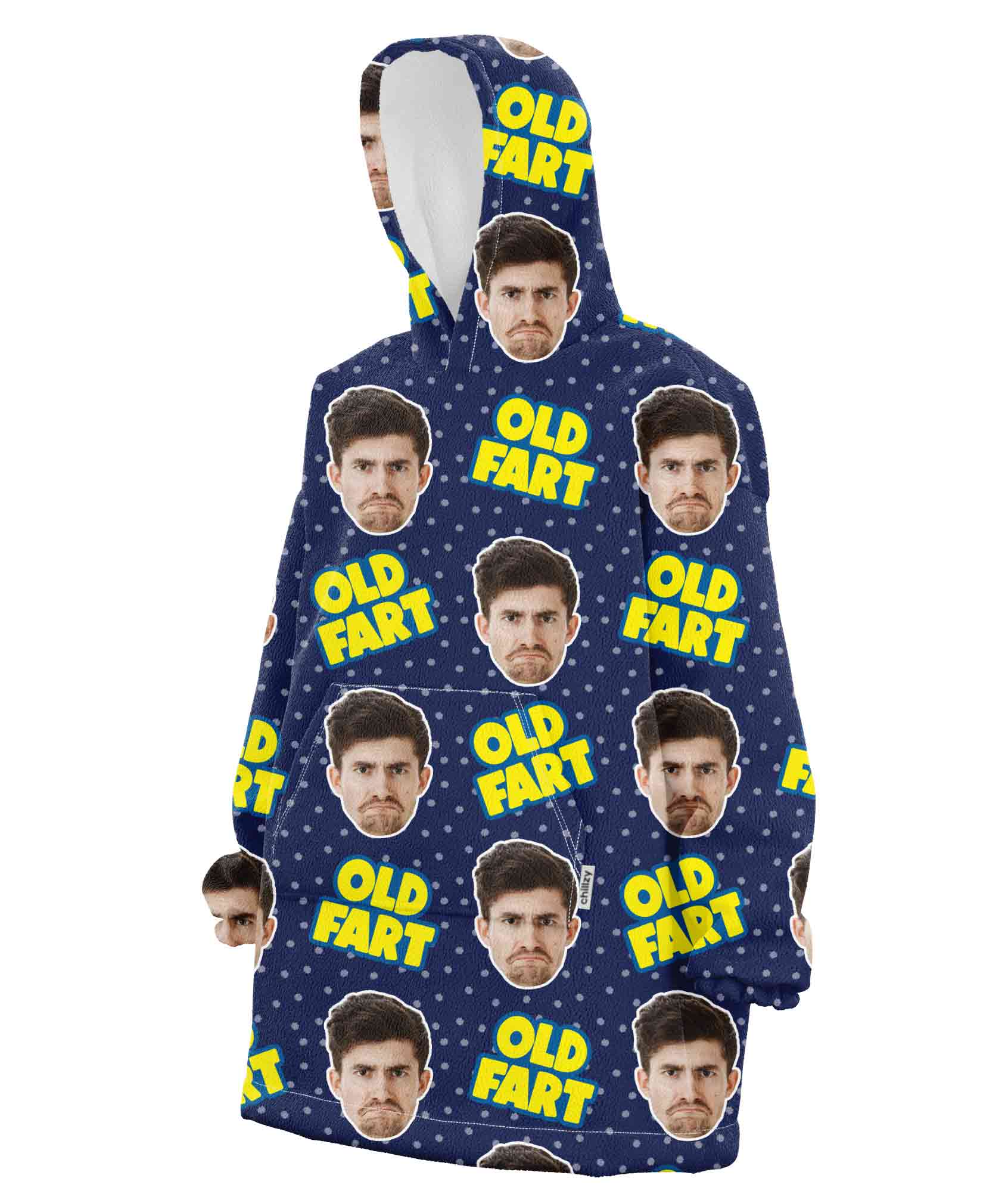 Old Fart Chillzy Hoodie Blanket