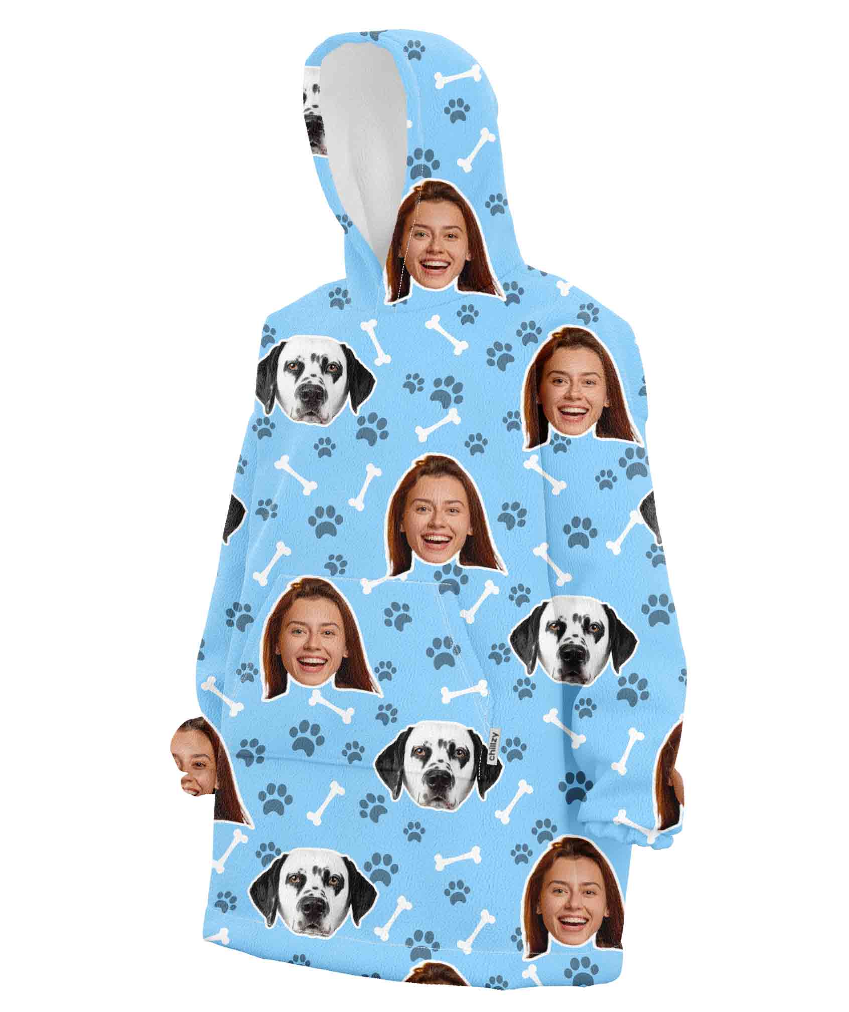 Dog & Owner Hoodie Blanket