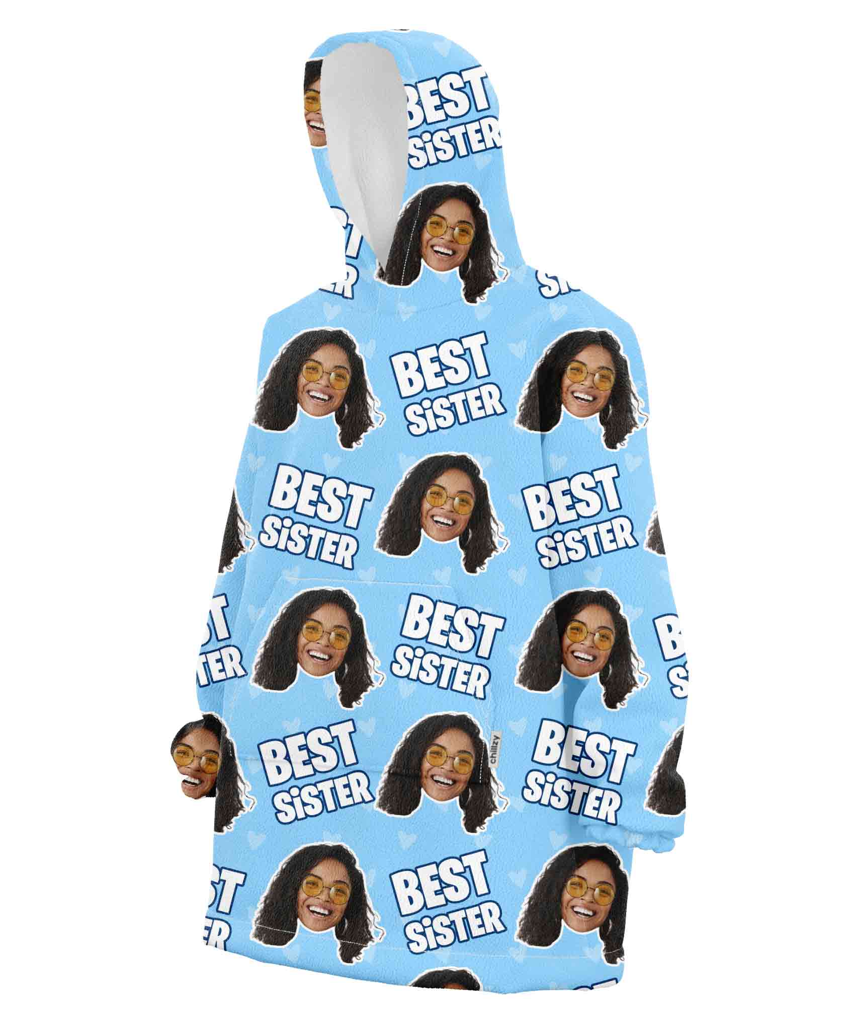 Best Sister Hoodie Blanket