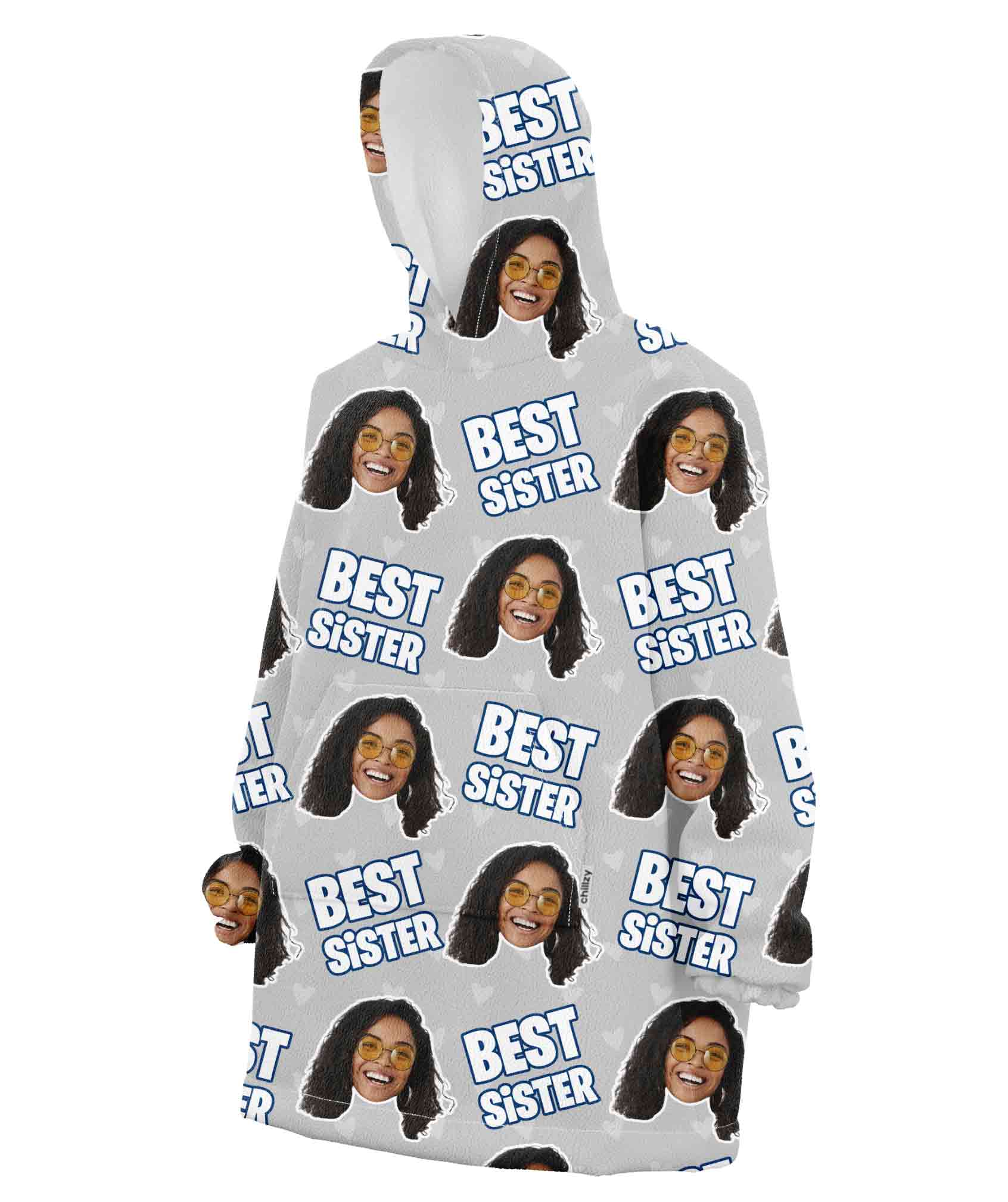 Best Sister Hoodie Blanket