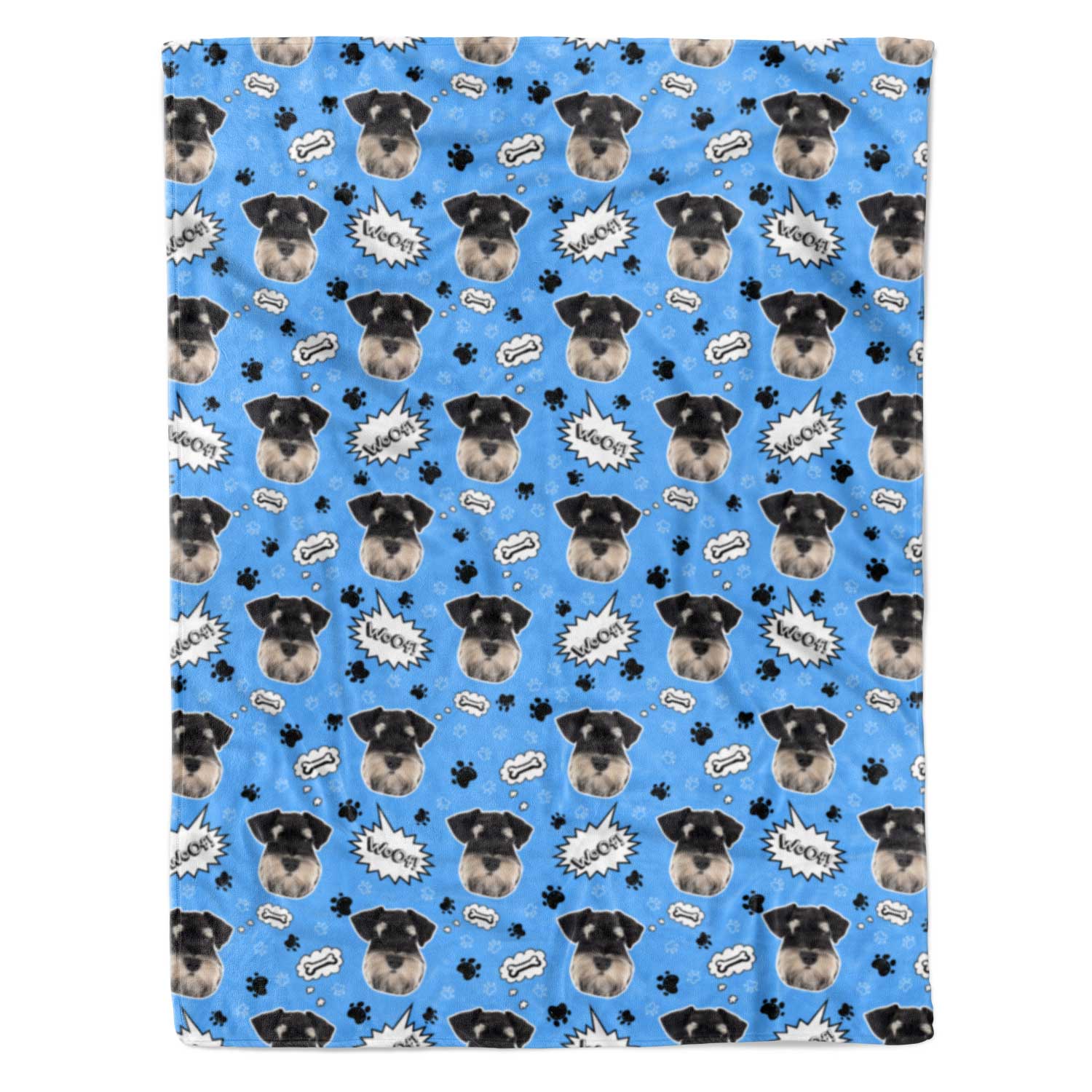 Woof Dog Personalised Blanket