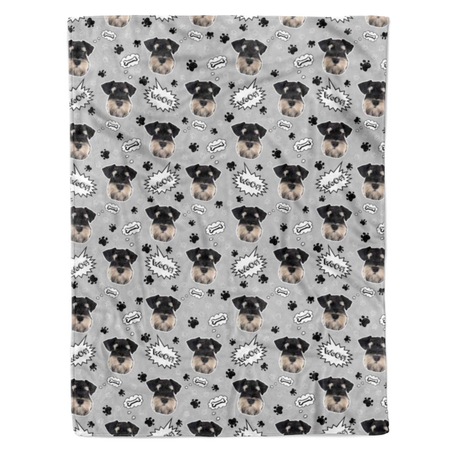 Woof Dog Personalised Blanket