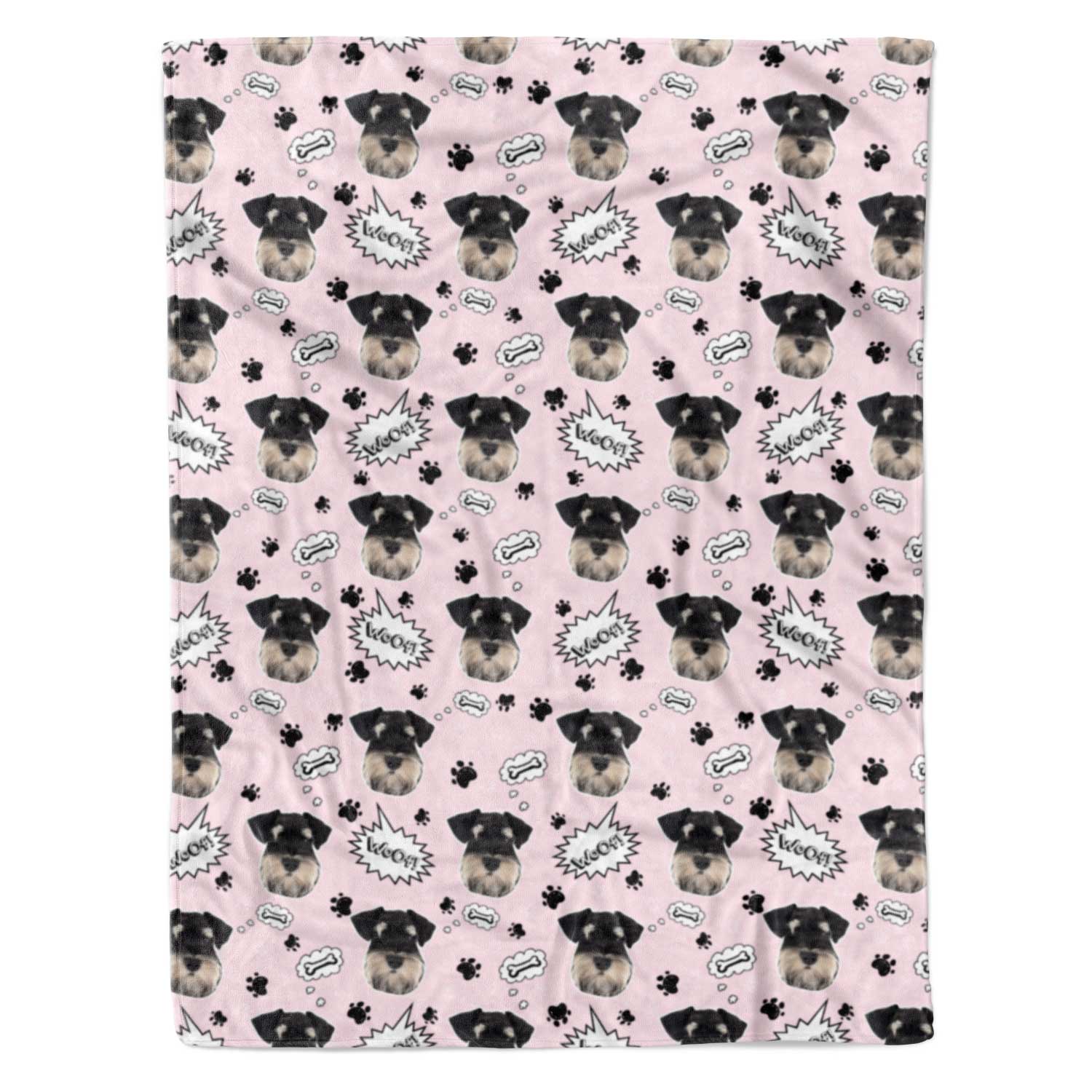 Woof Dog Personalised Blanket