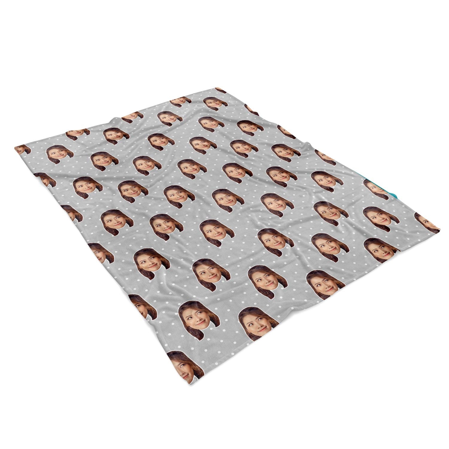 Face Polka Personalised Blanket