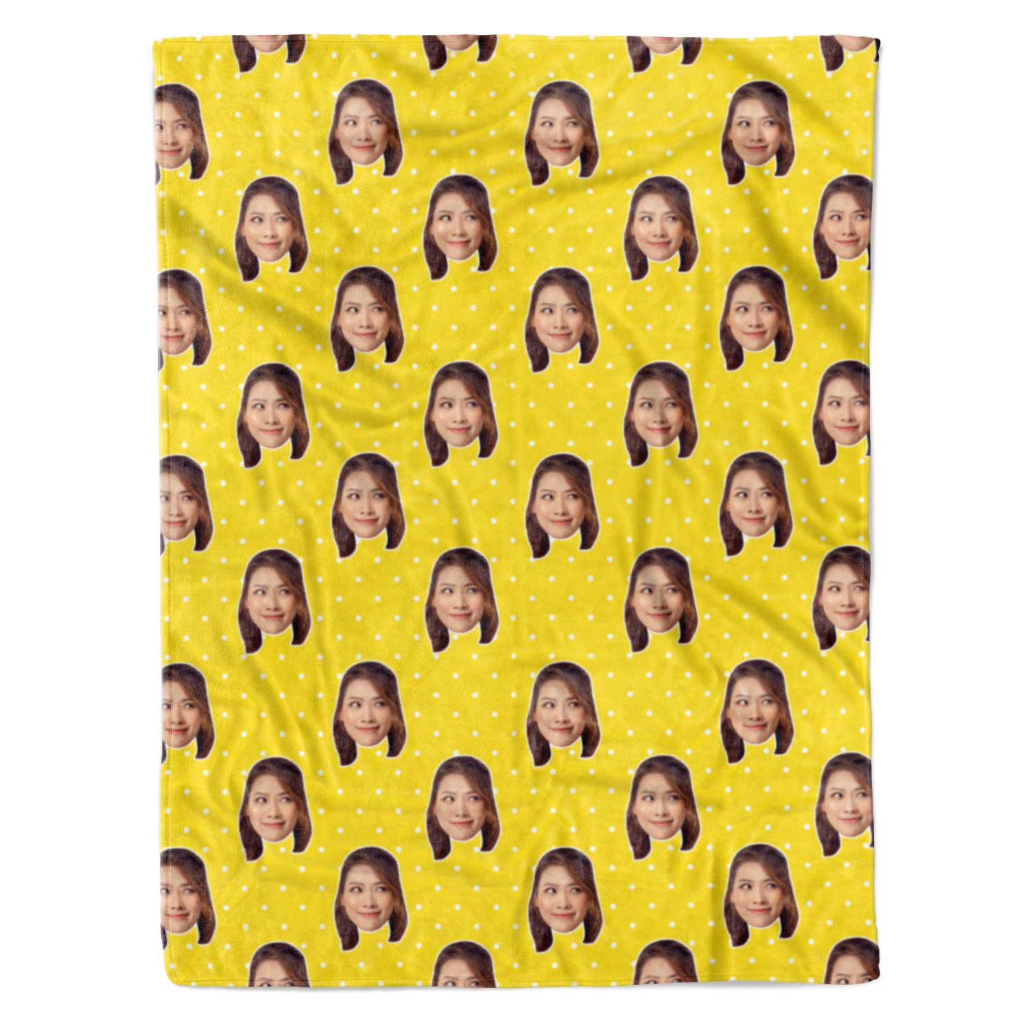 Face Polka Personalised Blanket