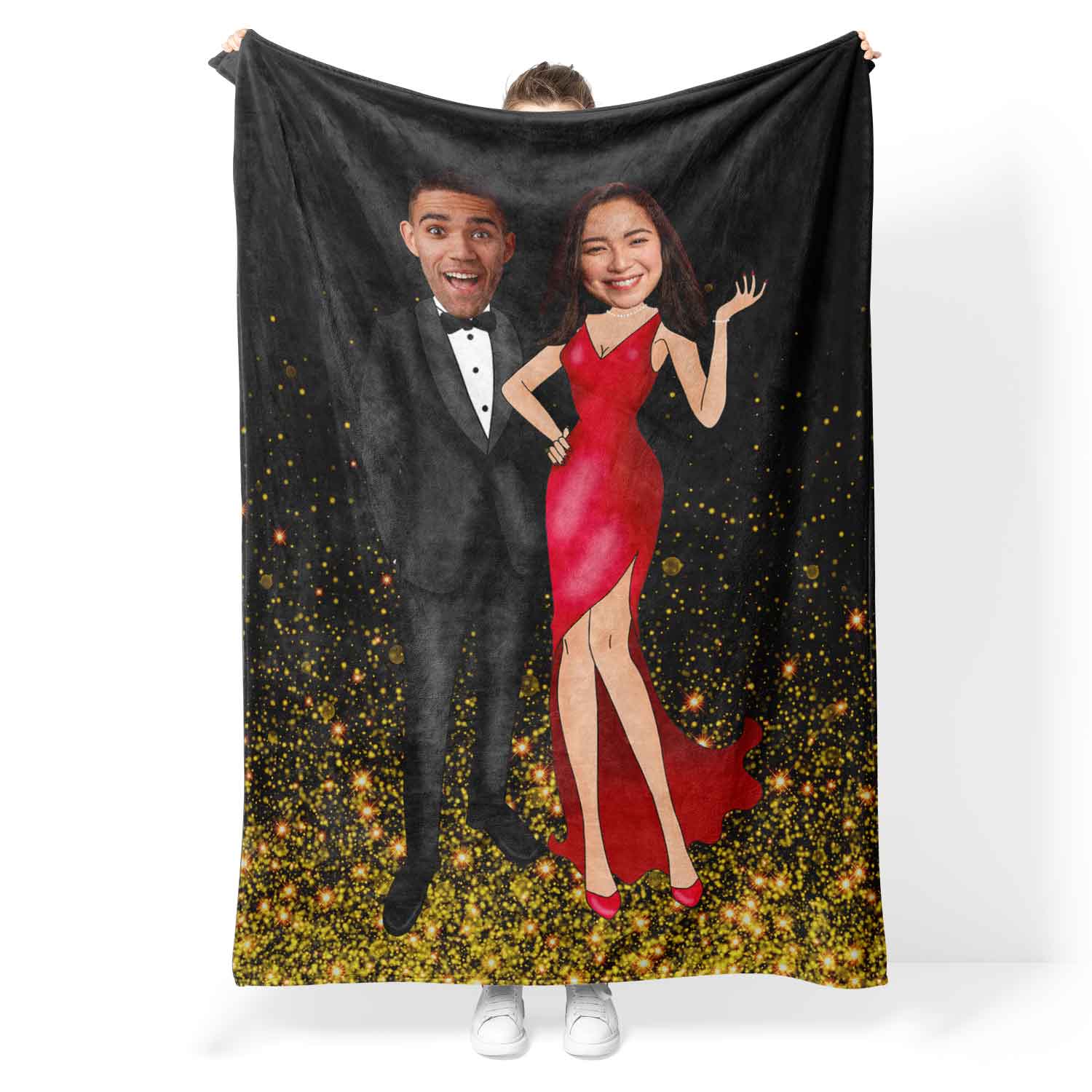 The Red Carpet Couple Personalised Wedding Blanket