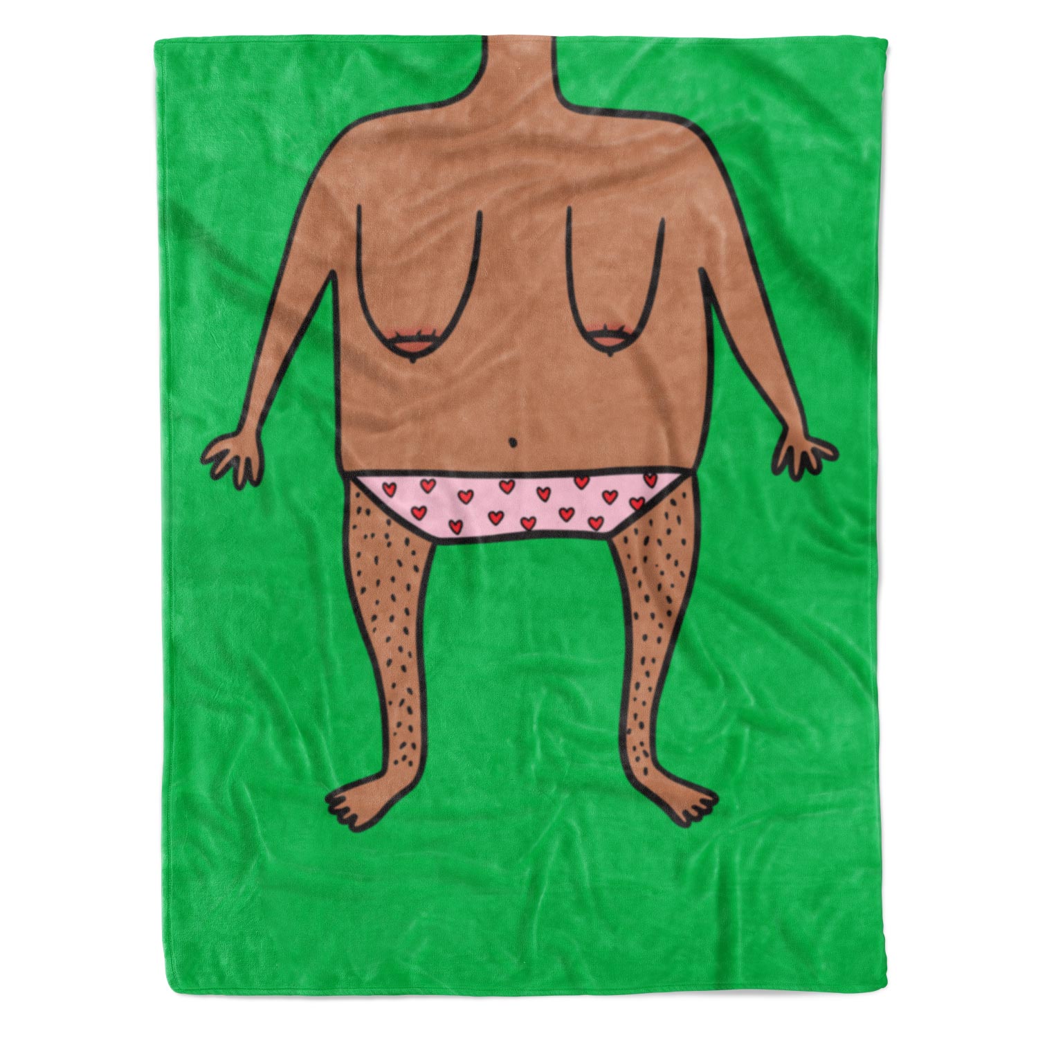 Funny Nude Doodle Personalised Blanket