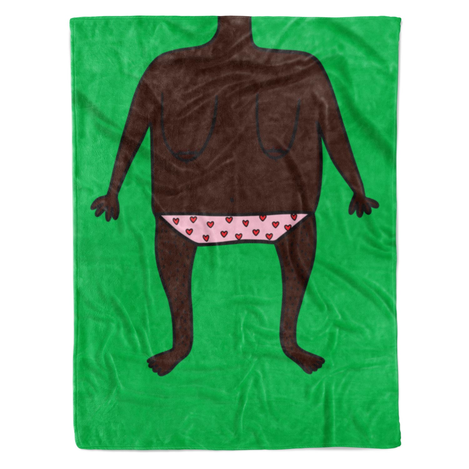 Funny Nude Doodle Personalised Blanket
