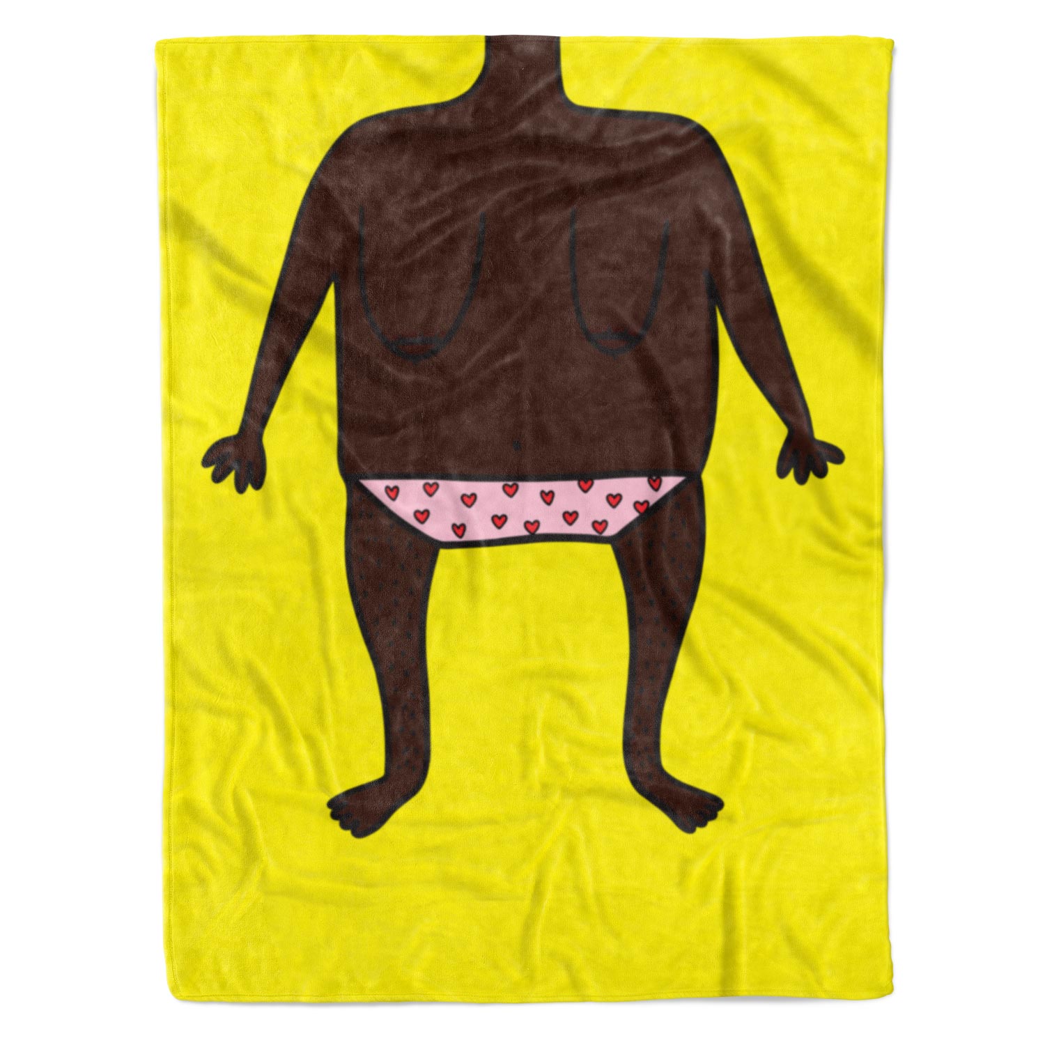 Funny Nude Doodle Personalised Blanket