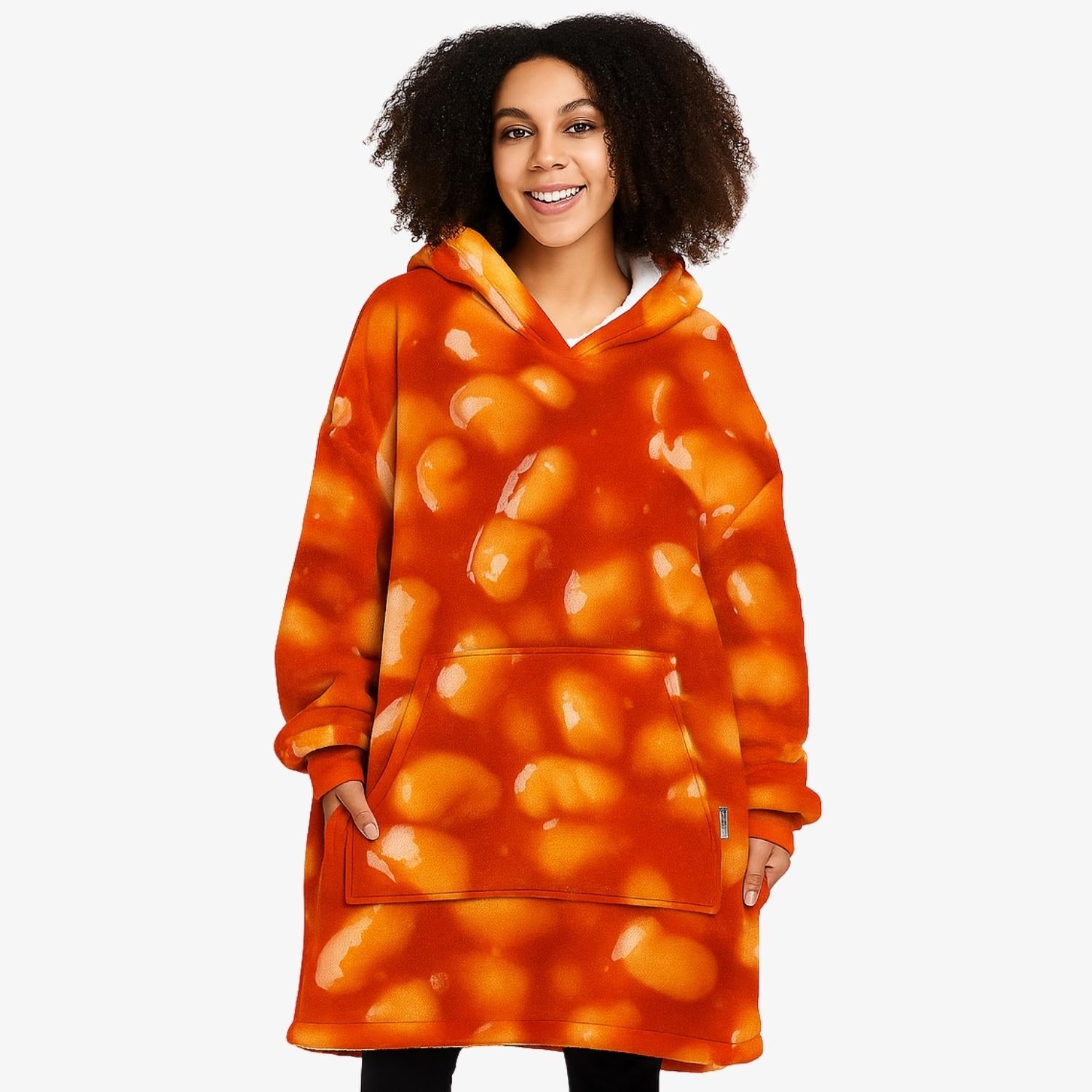 Baked Beans Hoodie Blanket Beans Blanket Hoodie