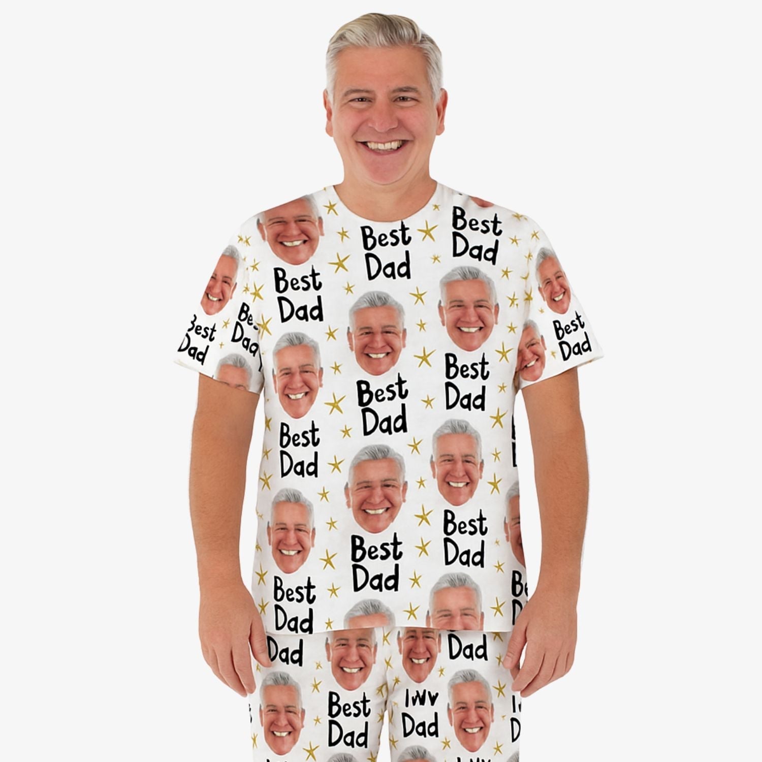 Men's Best Dad Personalised Pyjamas