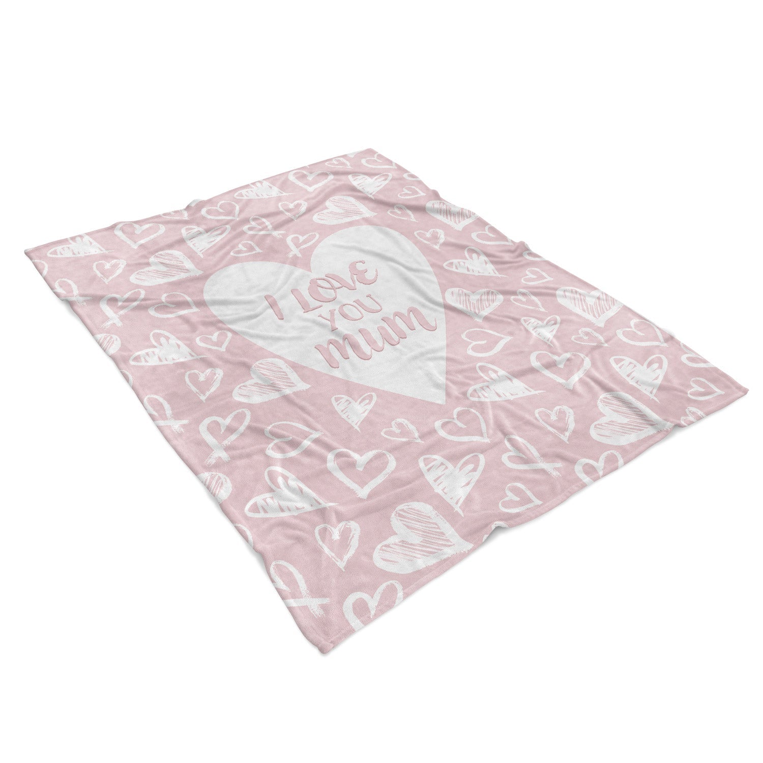 I Love You Mum Fleece Blanket