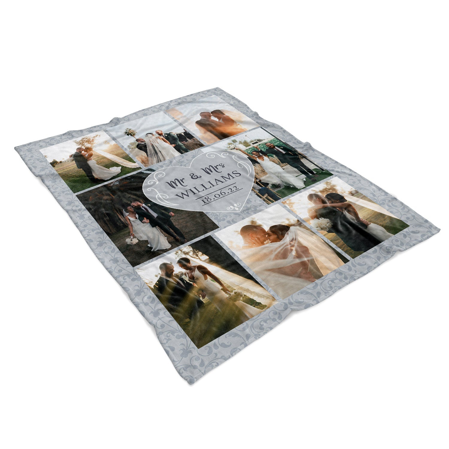 Mr & Mrs *Surname* & *Date* Personalised Blanket