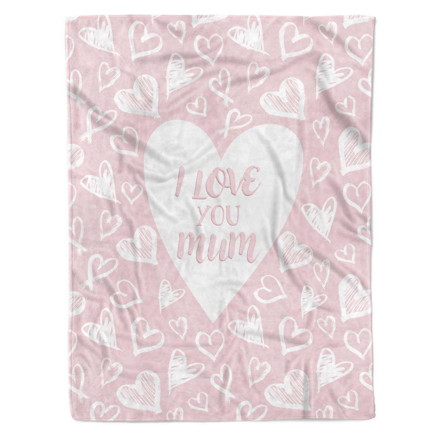 I Love You Mum Fleece Blanket