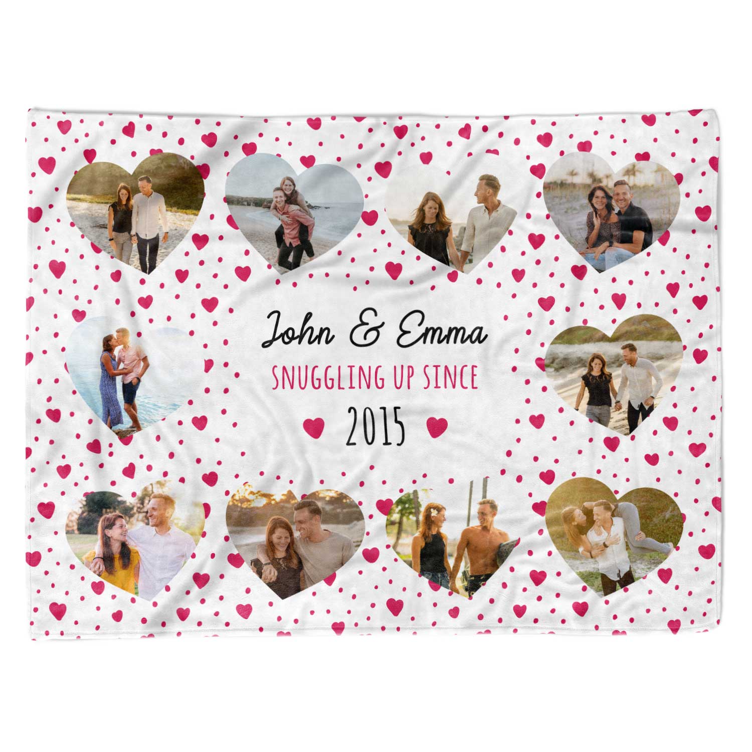 *Name* & *Name* Snuggling Up Since *Year* Personalised Blanket