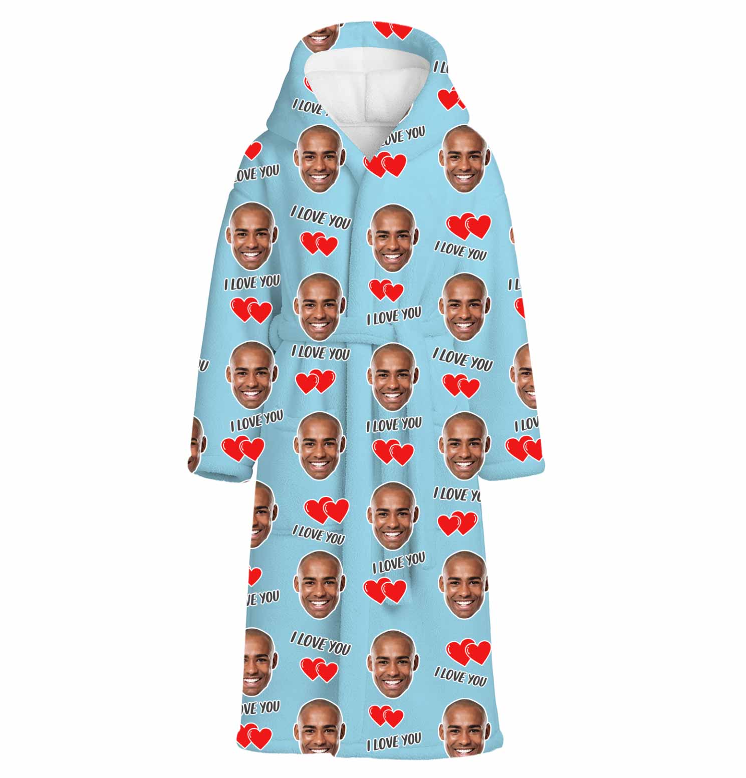 I Love You Personalised Dressing Gown