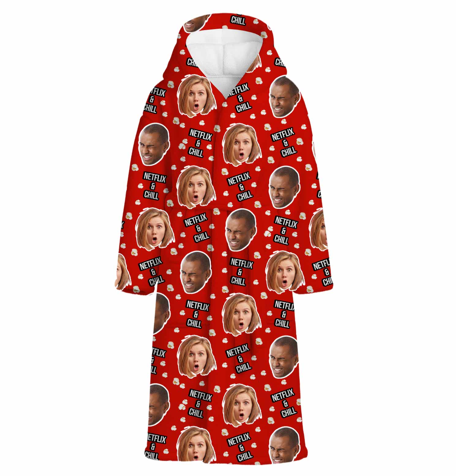 Netflix and Chill Personalised Dressing Gown