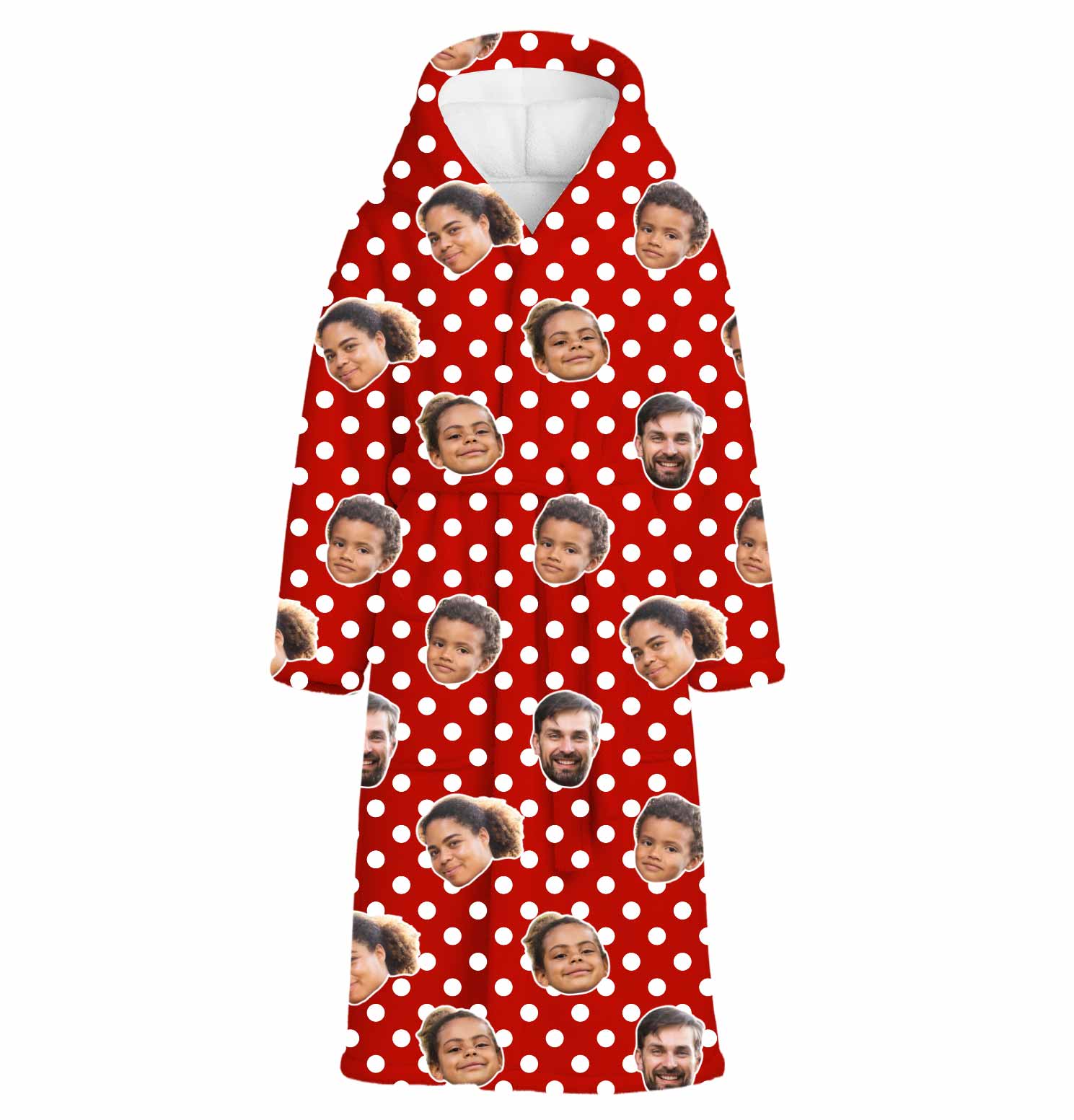 Polka Dot Personalised Dressing Gown