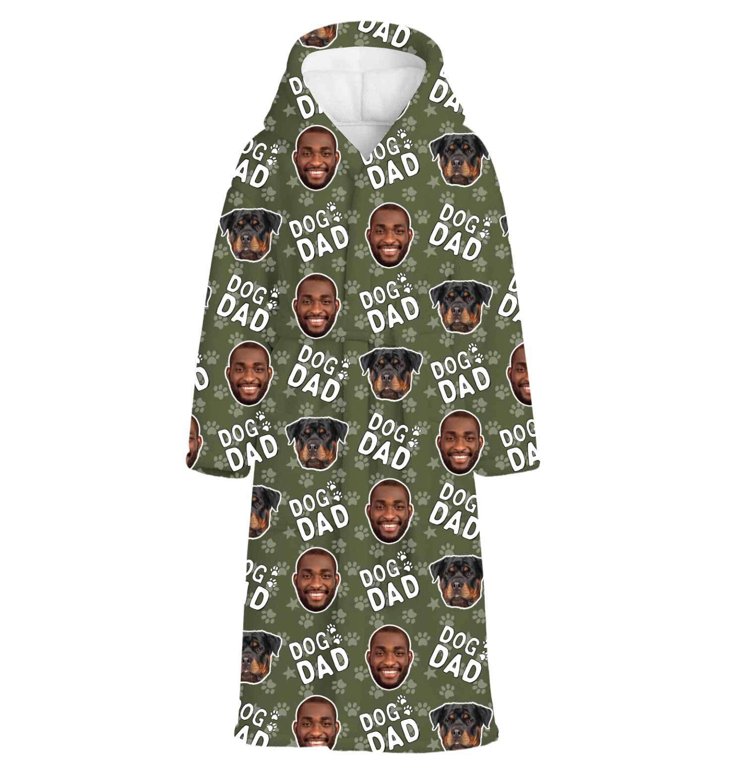 Dog Dad Personalised Dressing Gown