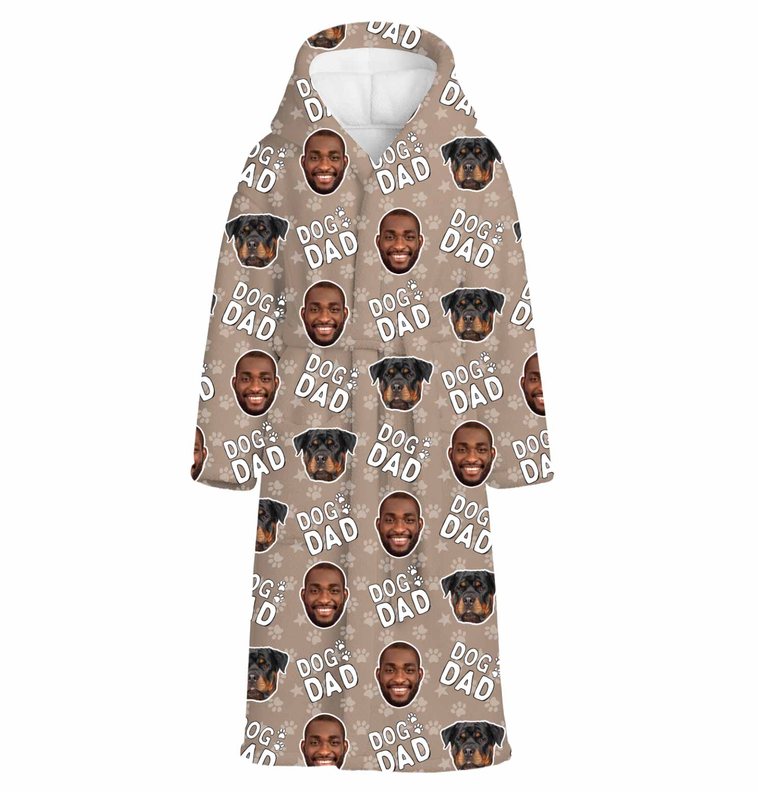 Dog Dad Personalised Dressing Gown
