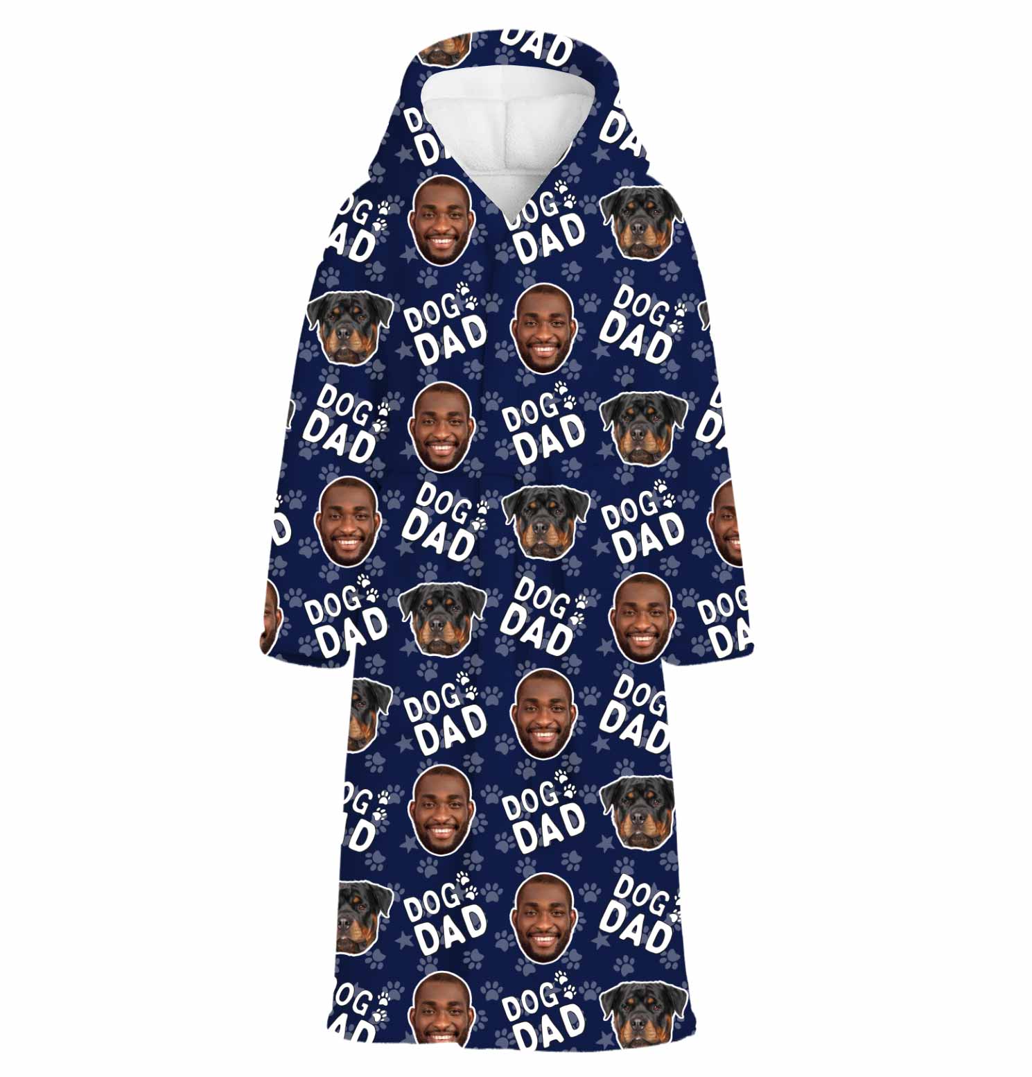 Dog Dad Personalised Dressing Gown