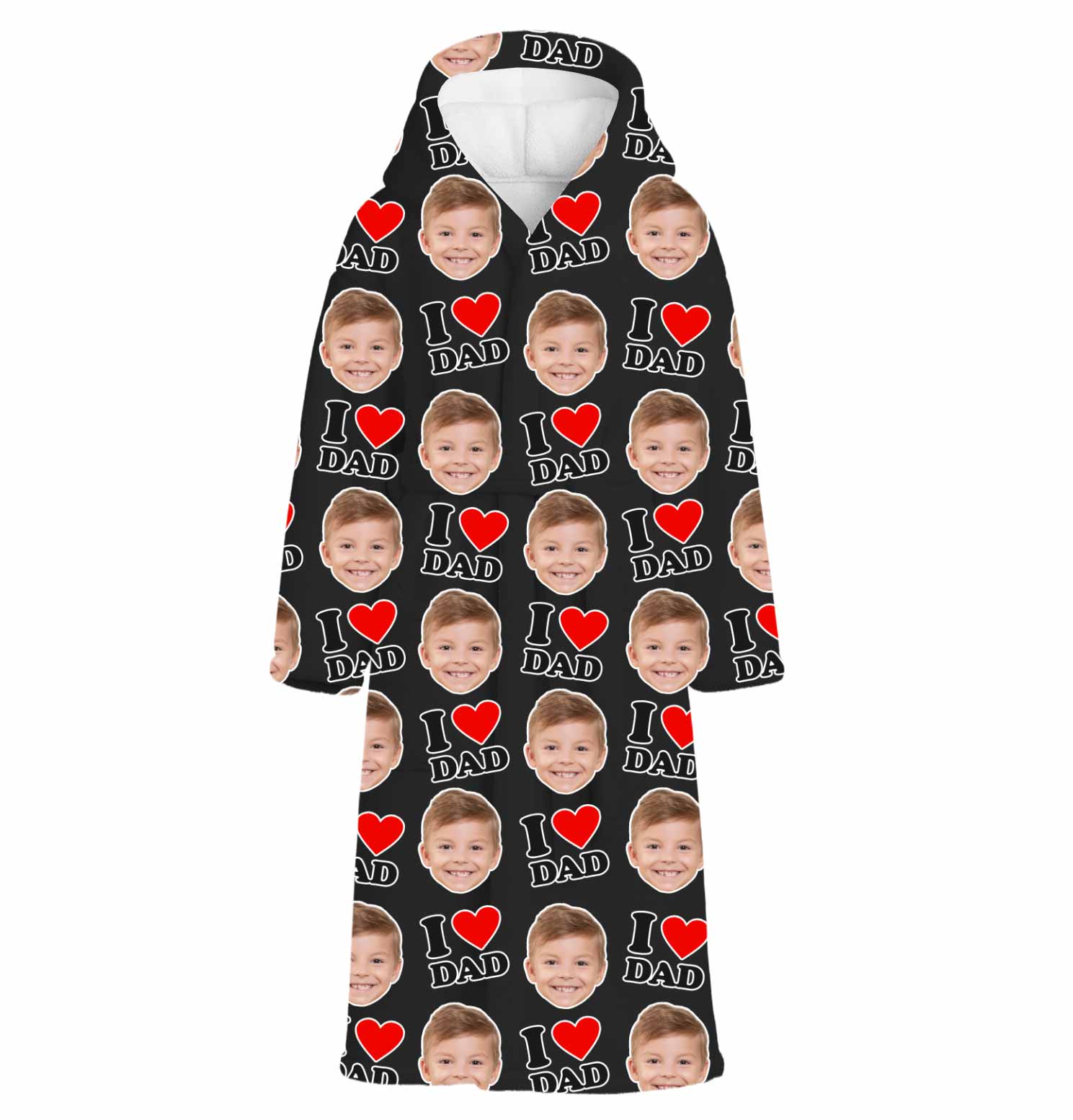 I Heart Dad Personalised Dressing Gown