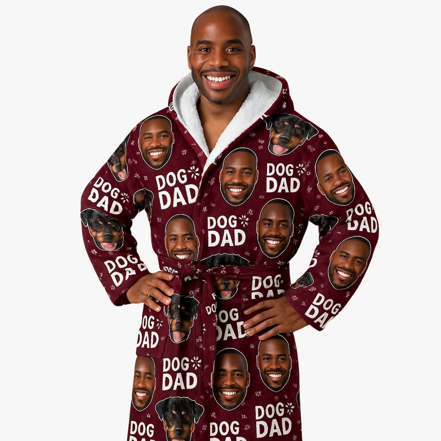 Dog Dad Personalised Dressing Gown