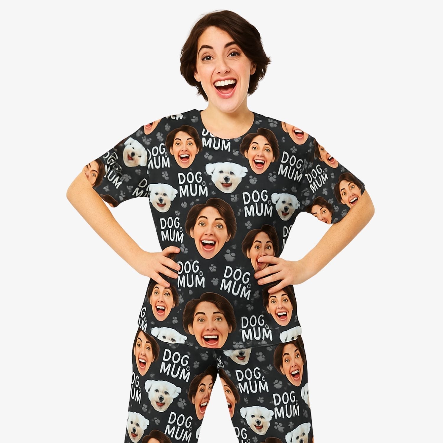 Women's Dog Mum Personalised Pyjamas - Trouser Set